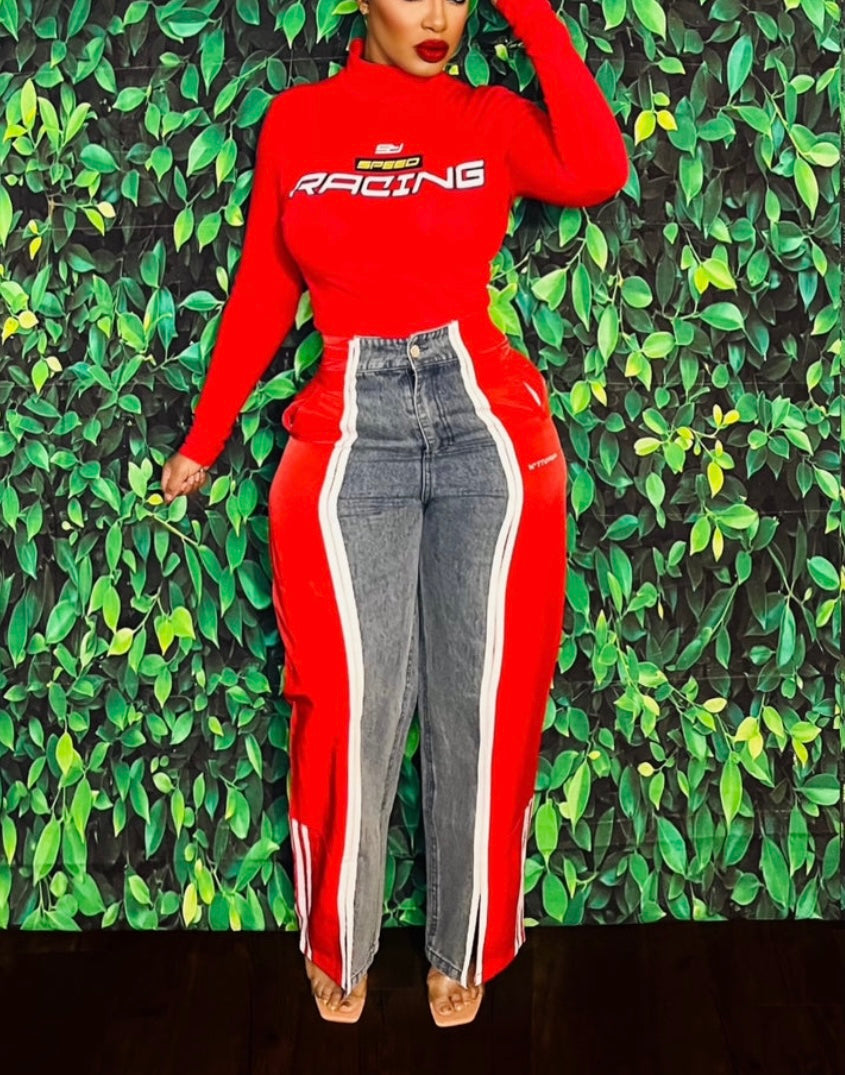 Pretty Racer Denim Pant
