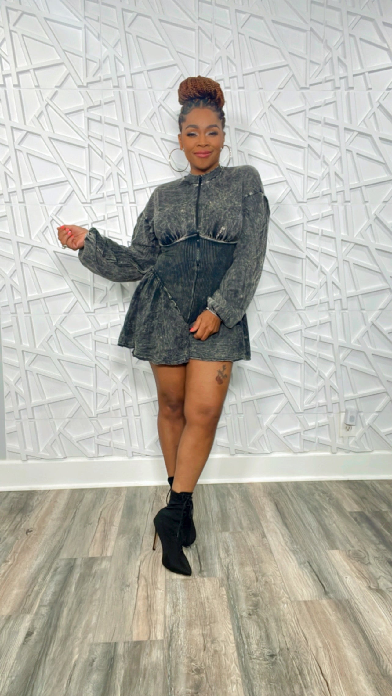Mineral Washed Pretty Romper