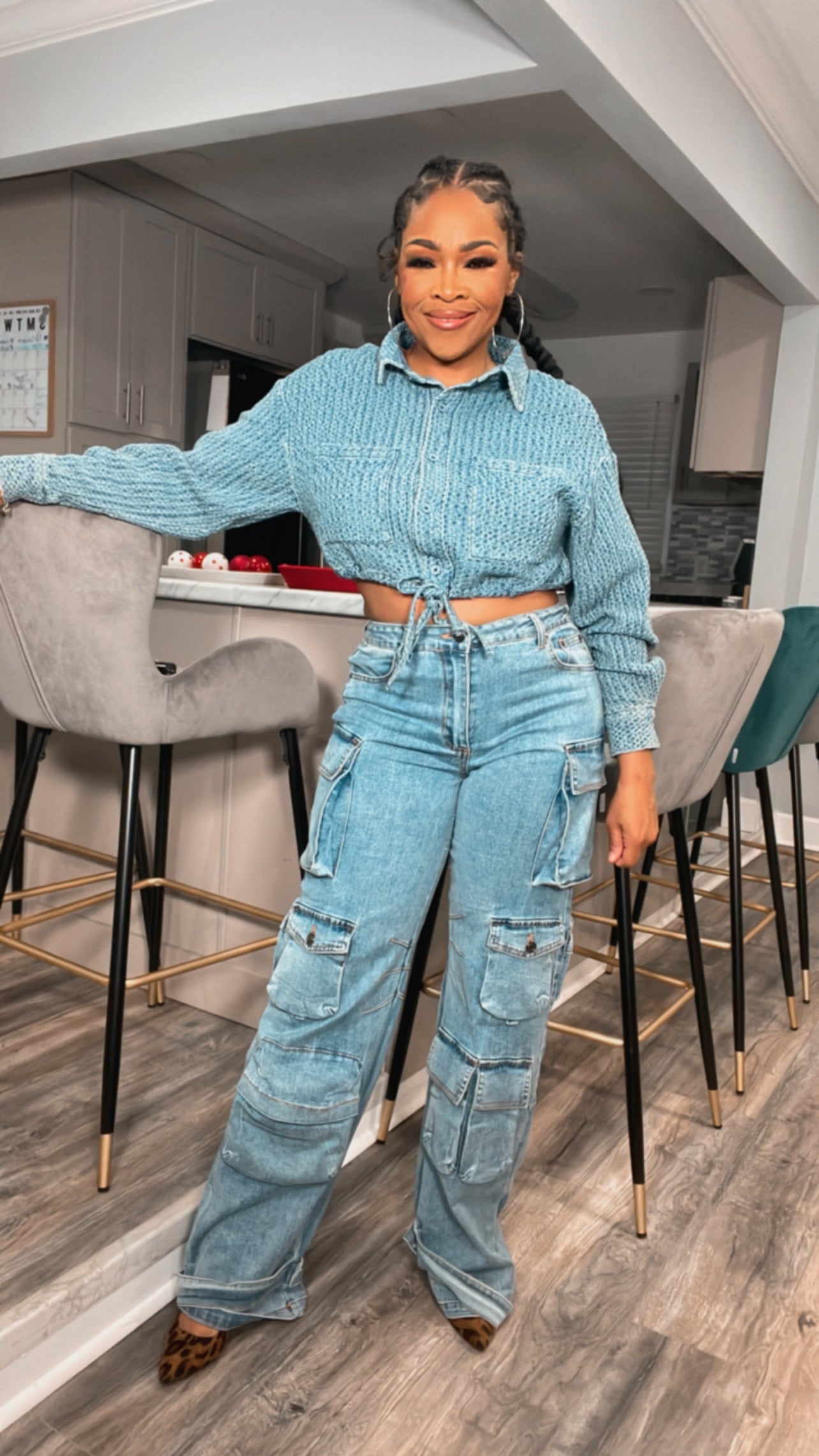 Omg Textured Denim Shirt