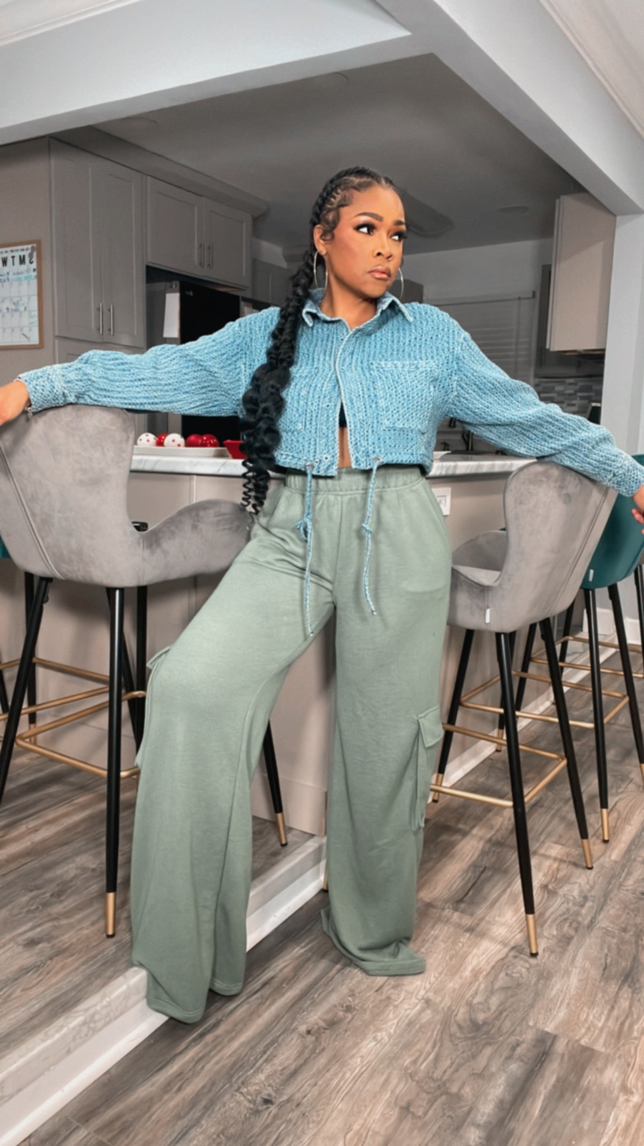 Omg Textured Denim Shirt