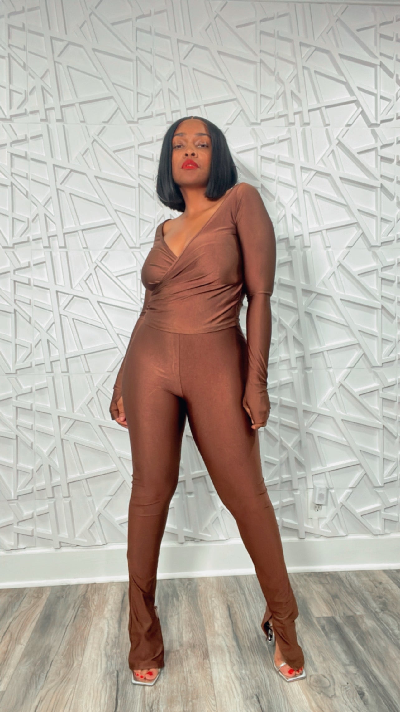 Pretty in the Physique Set (Brown)