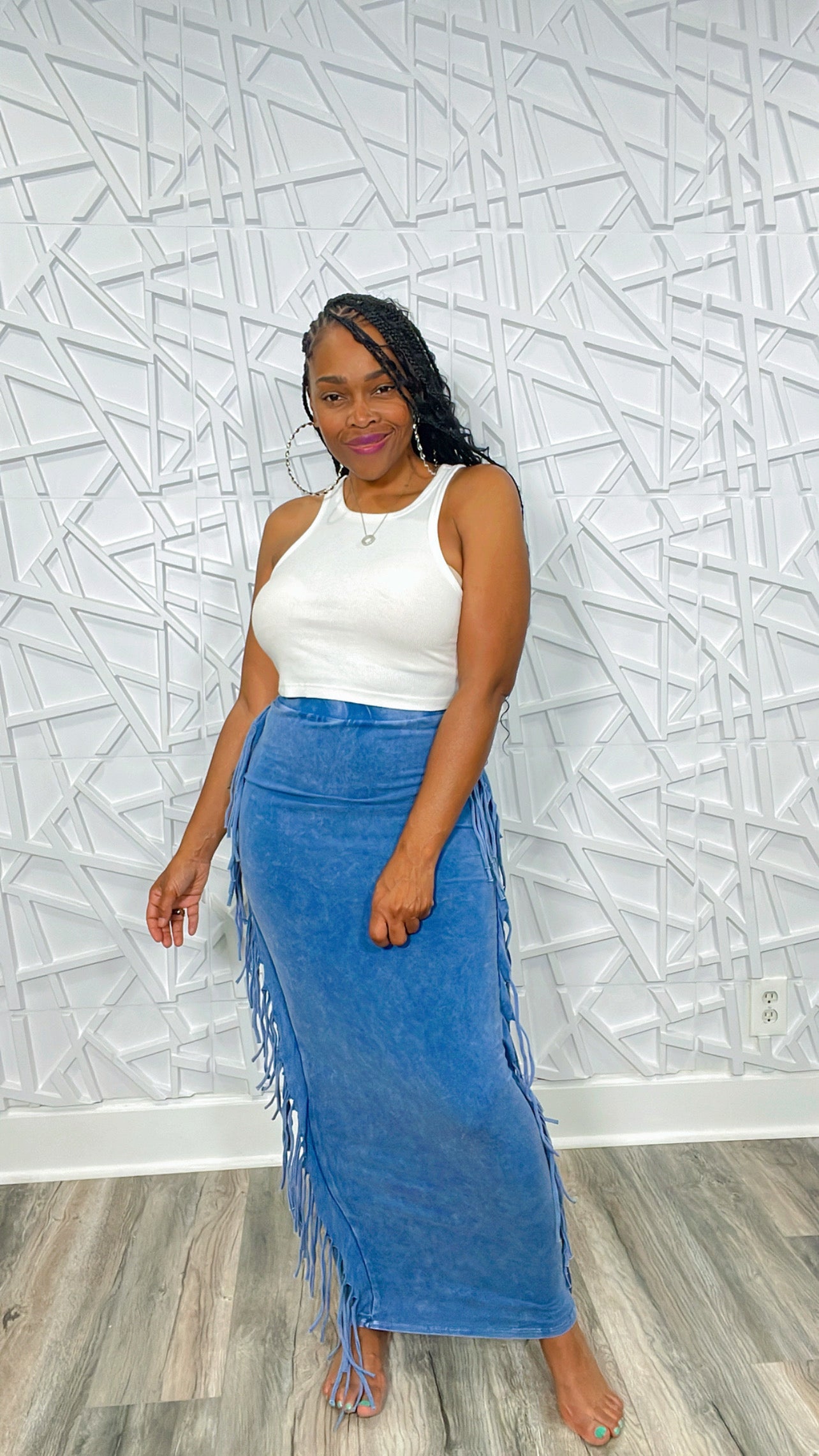 Fringing in the Mineral Wash Skirt