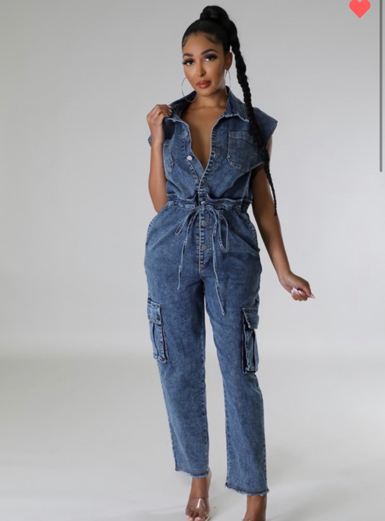 London Denim Jumpsuit (up to XL)