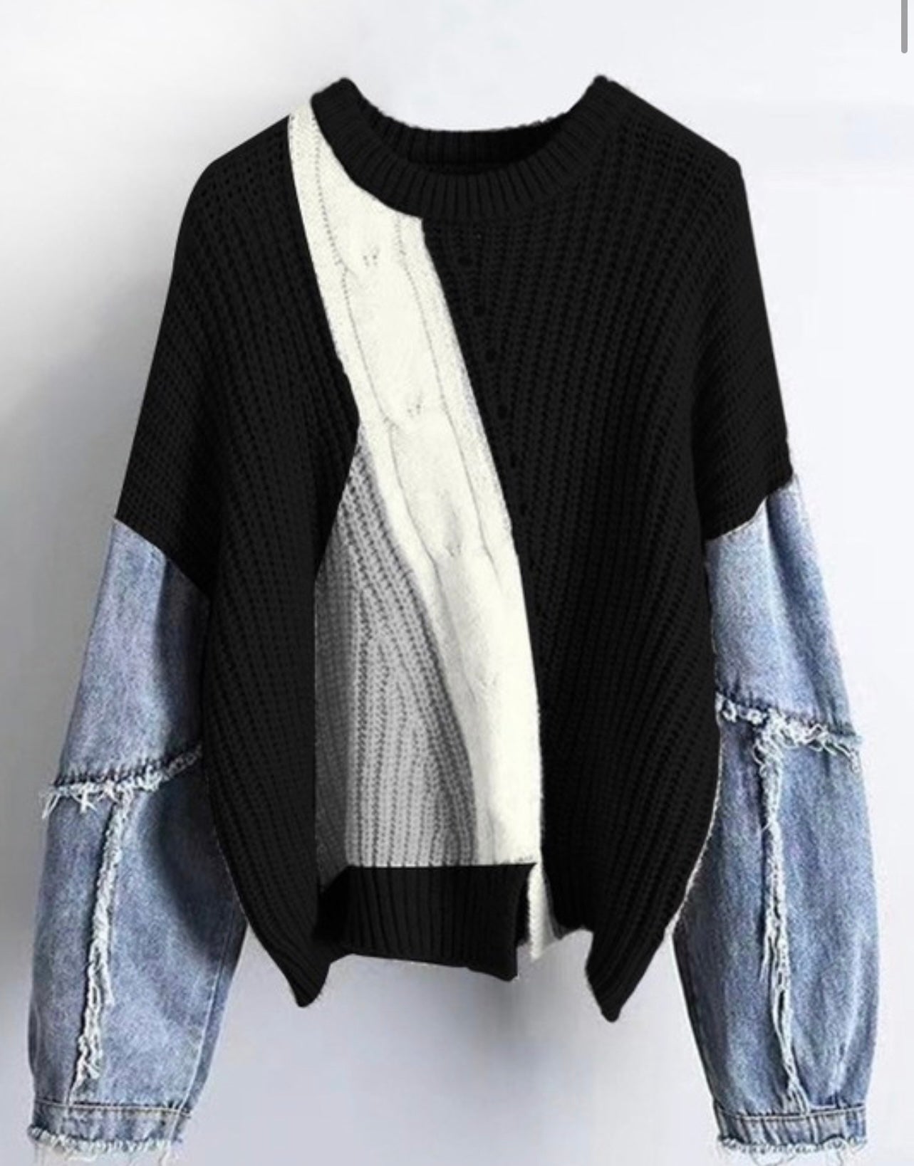 Denim in the Pretty Sweater