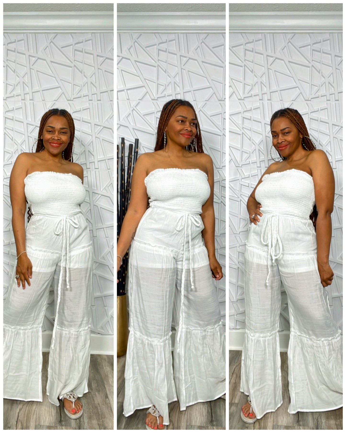 Angel of Minez Jumpsuit (White)