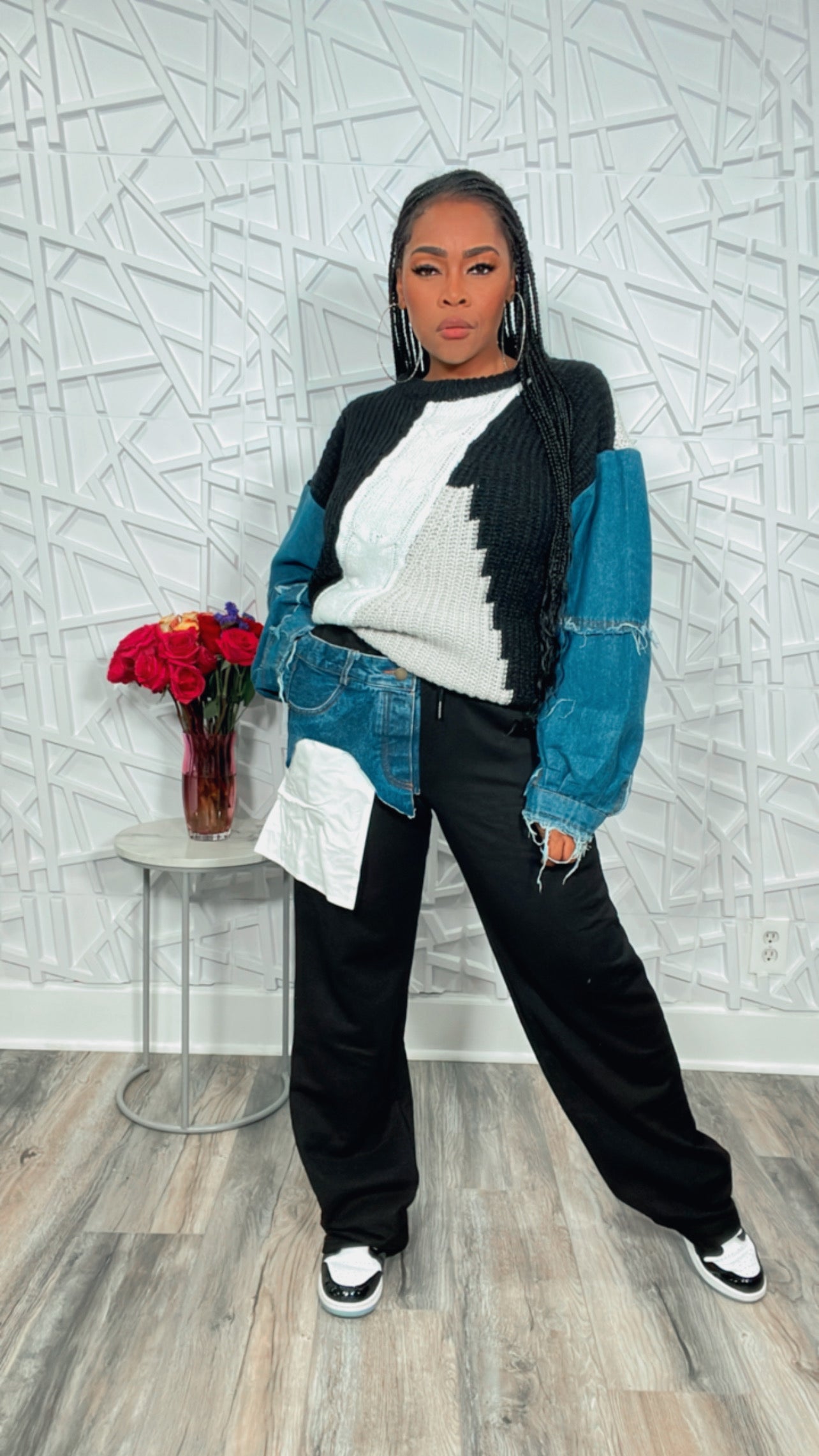 Denim in the Pretty Sweater