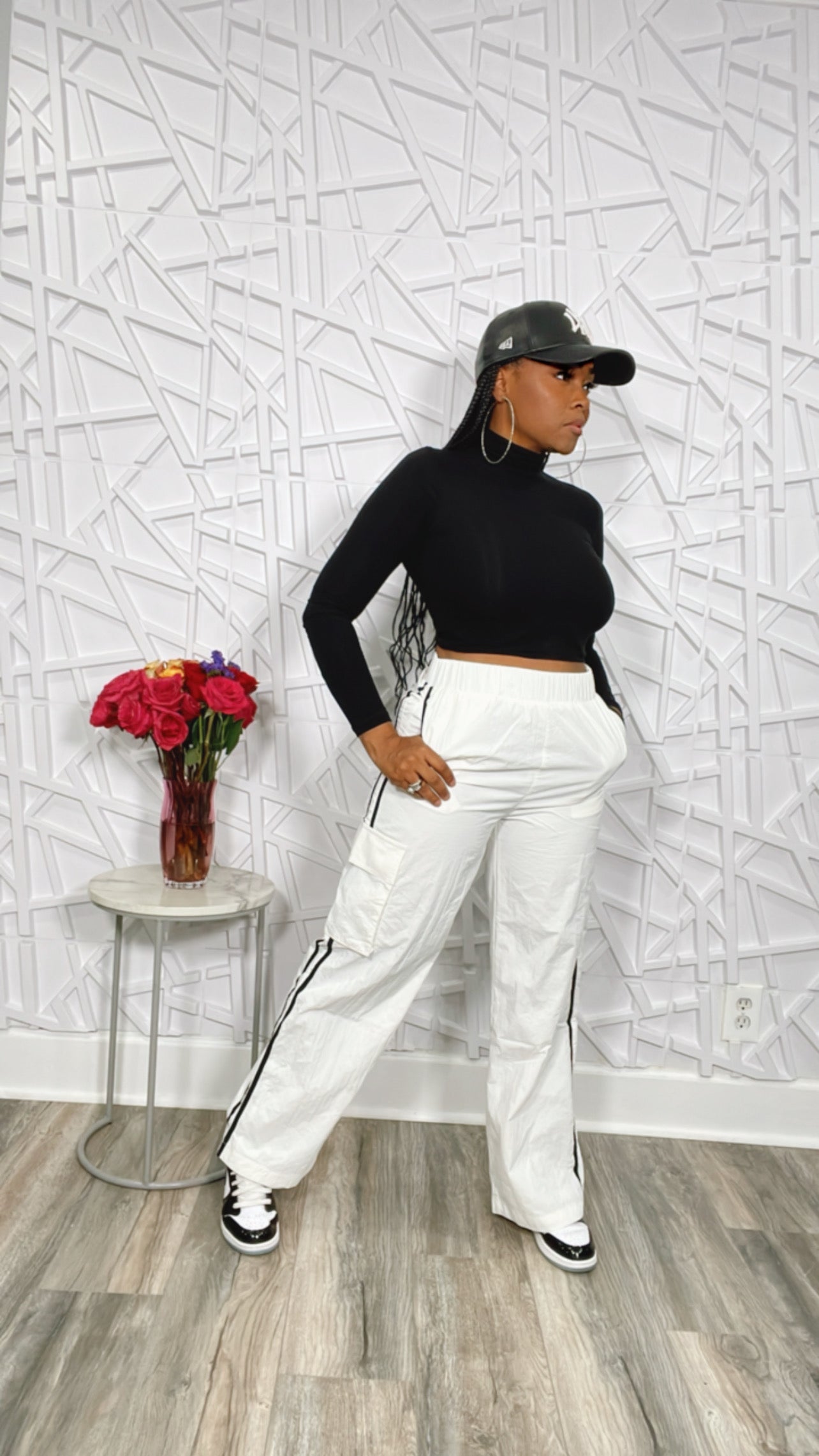 Pretty in the Cargo Striped Pants