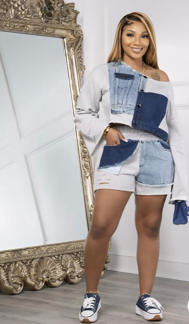 Patchwork Pretty Short Set