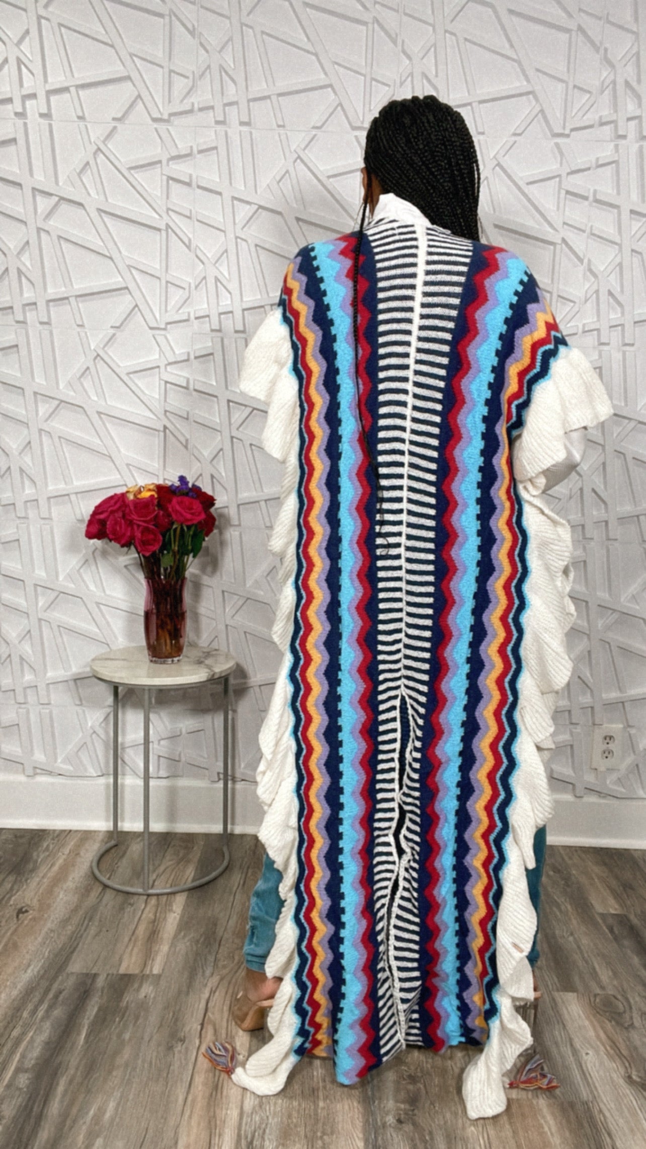Multi Pretty Color Kimono Cardigan
