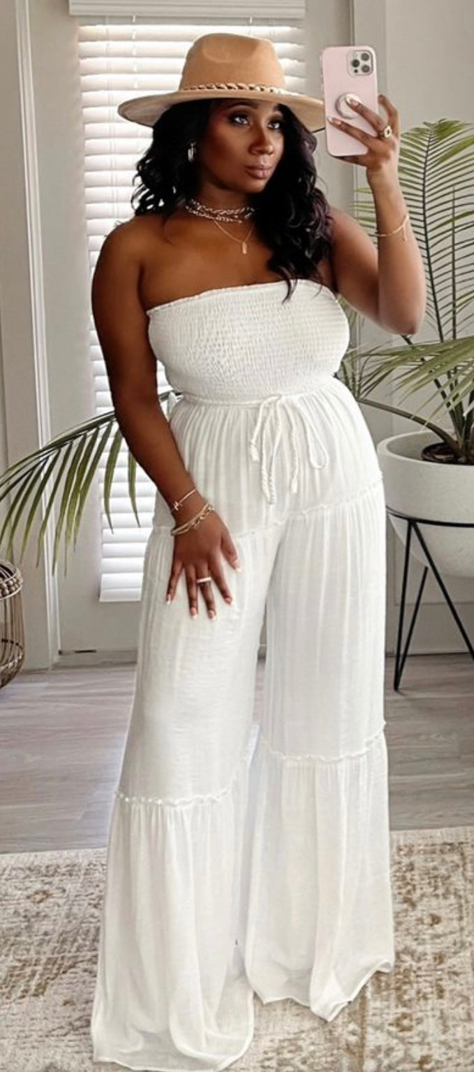 Angel of Minez Jumpsuit (White)