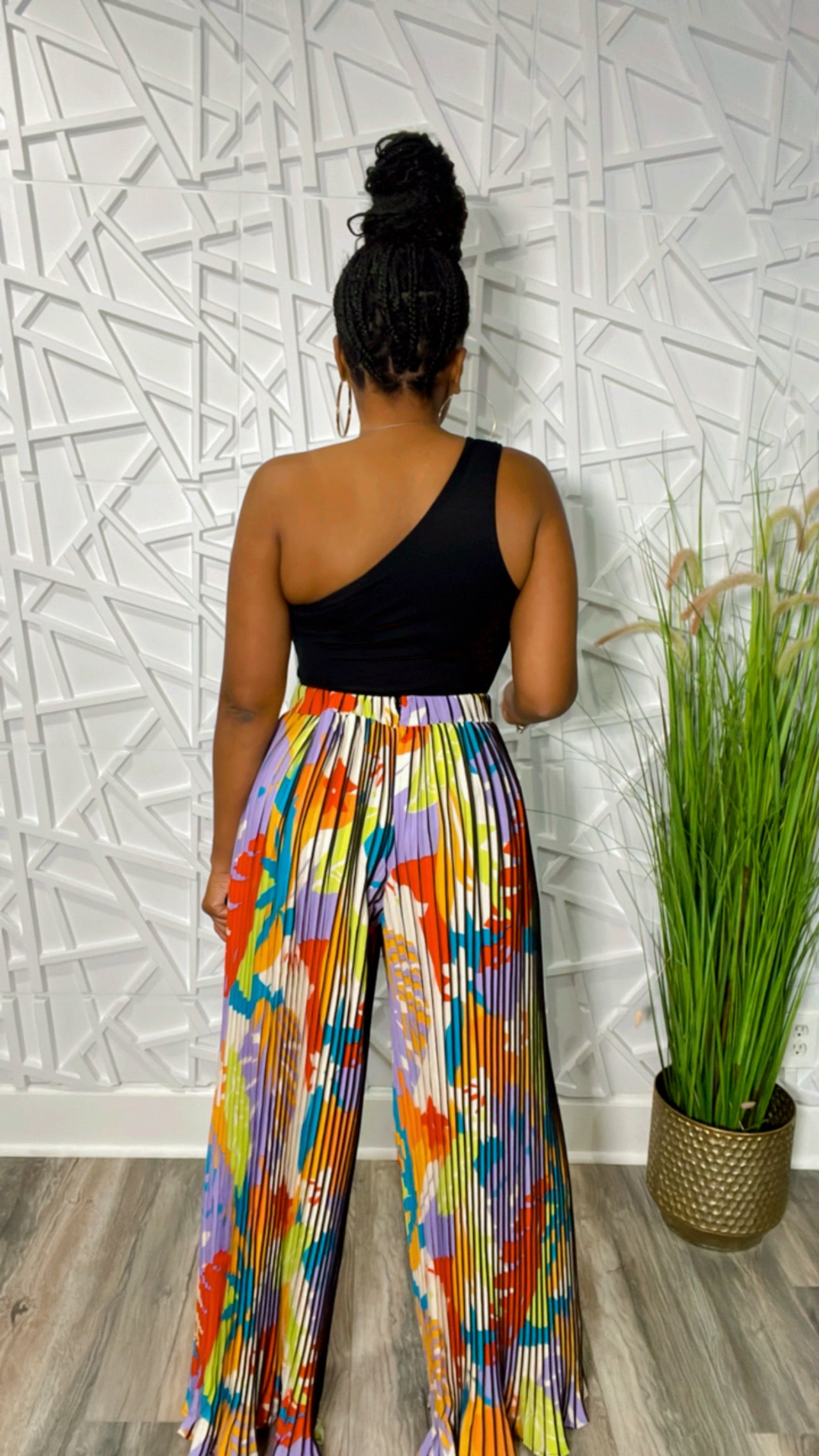 The Ida Pants (Lavender/White)