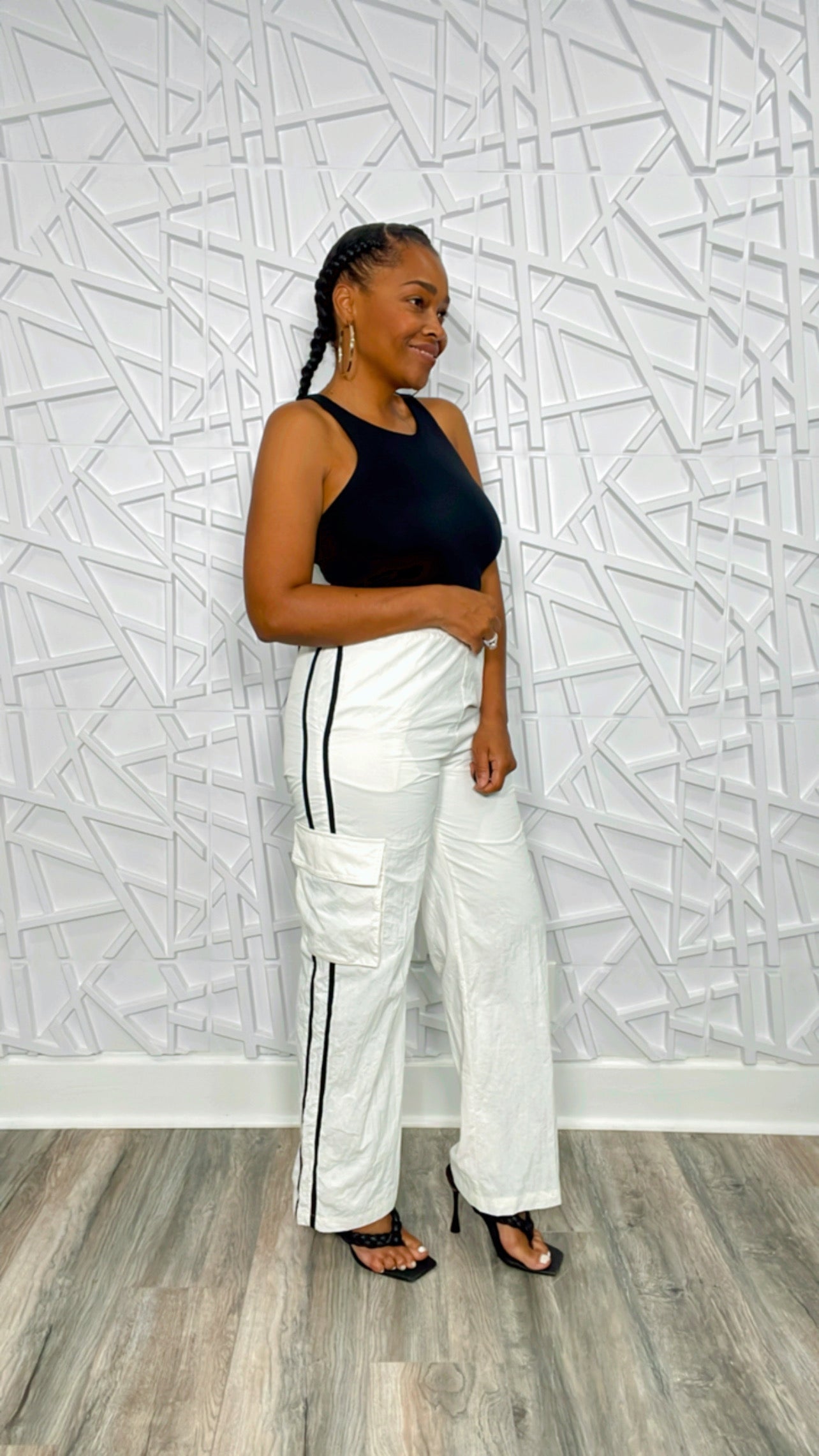 Pretty in the Cargo Striped Pants