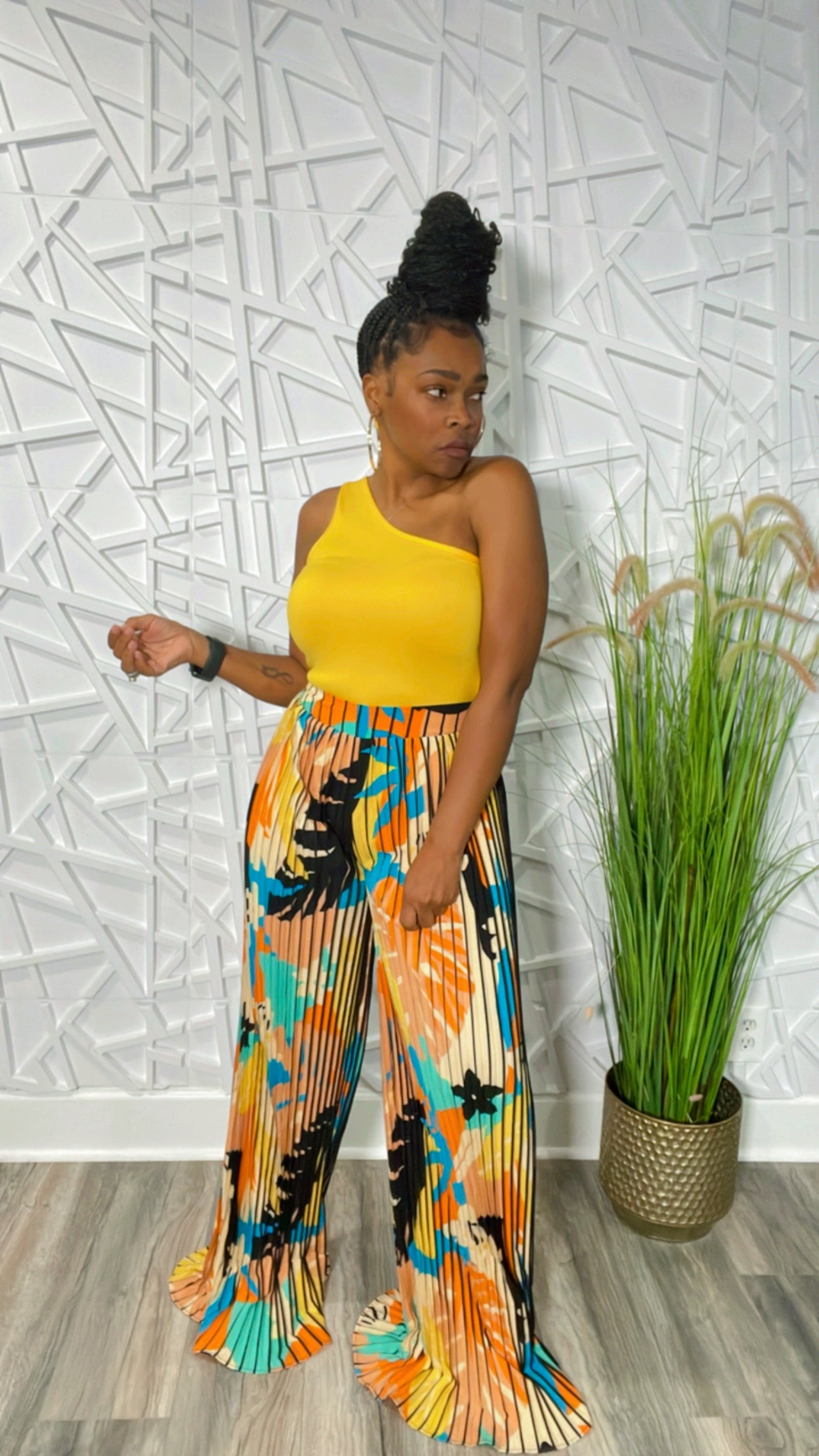 The Ida Pants (Orange/Blue)