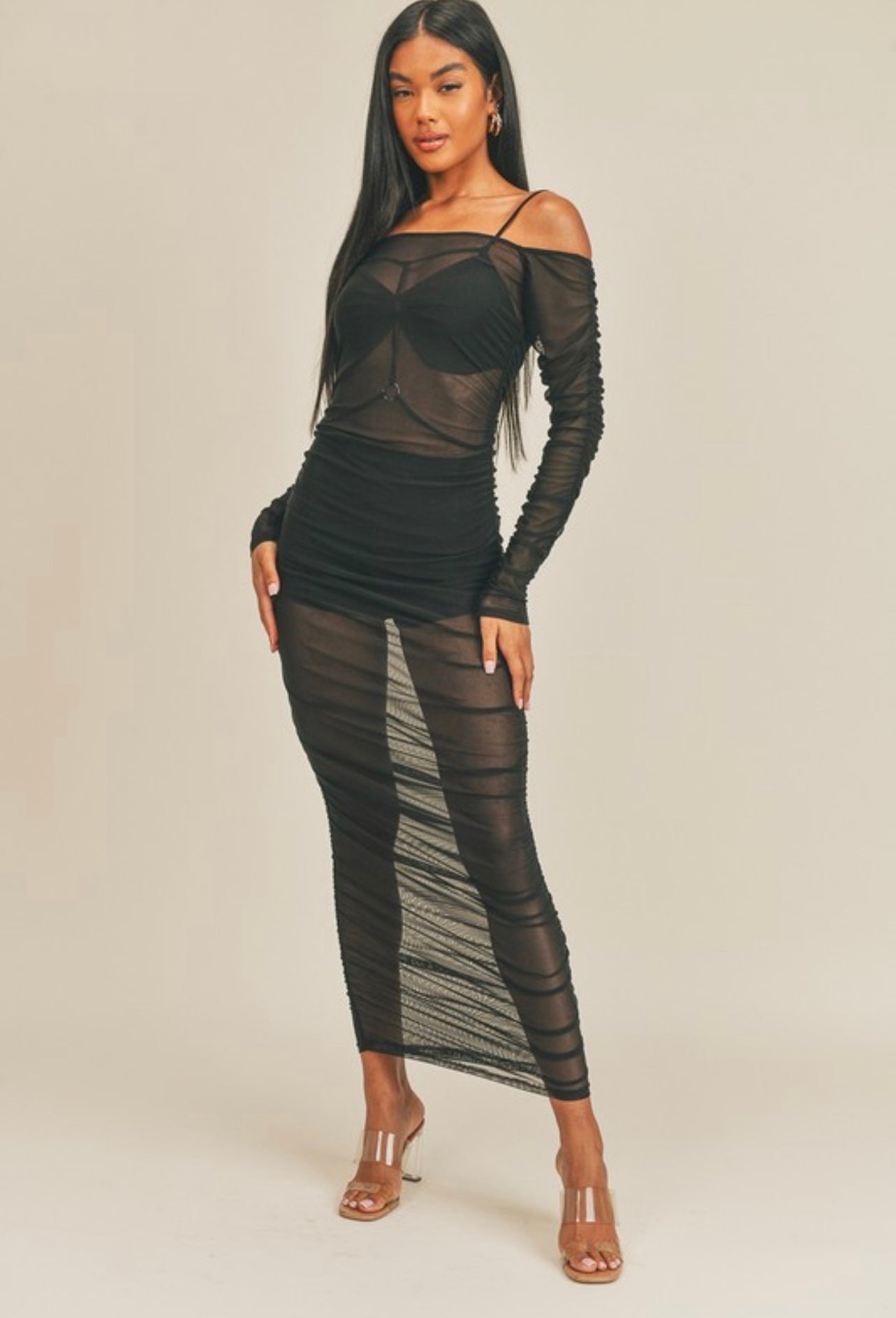 Sheering in the Spring Maxi Dress (3 pcs)