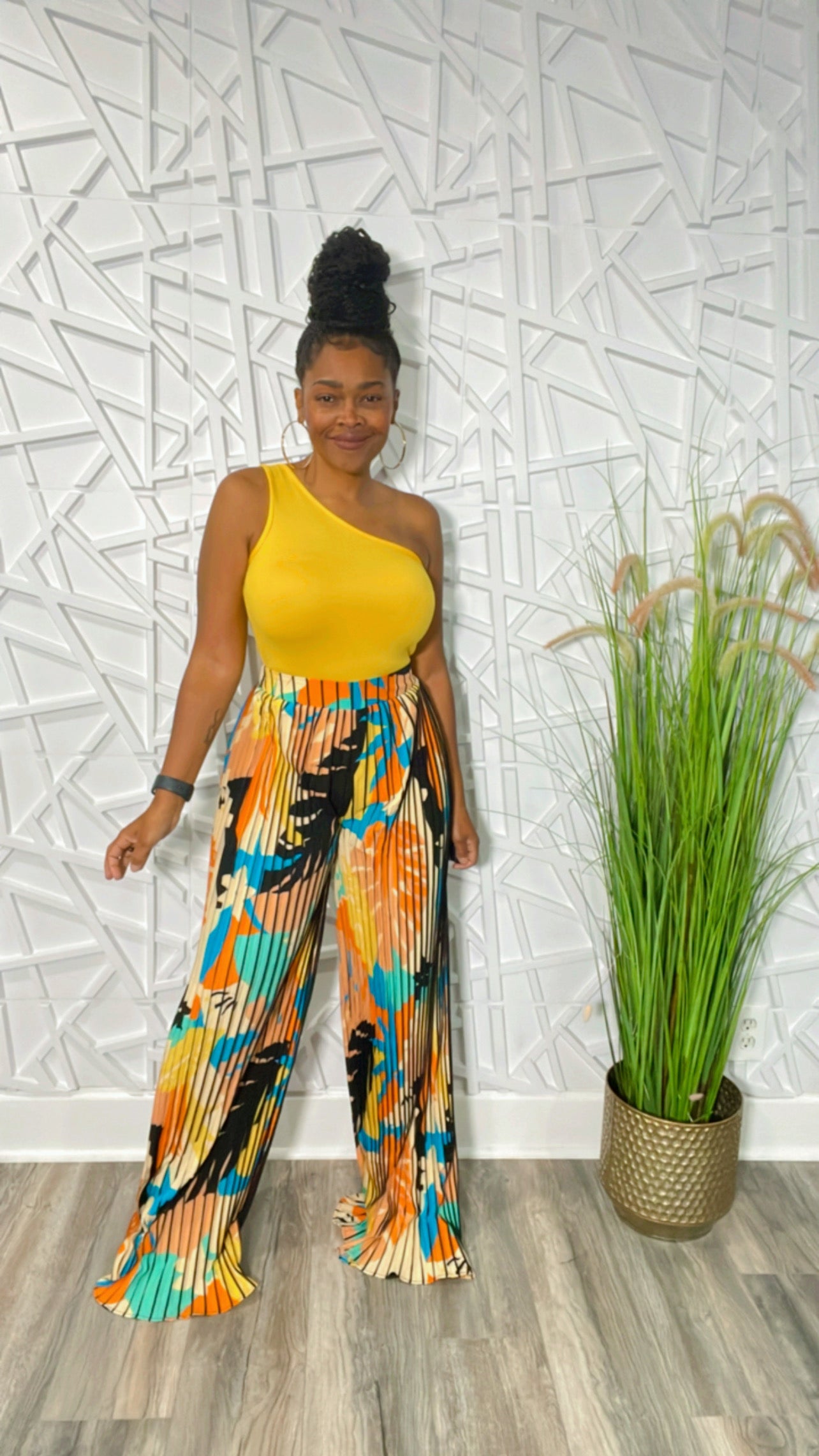 The Ida Pants (Orange/Blue)