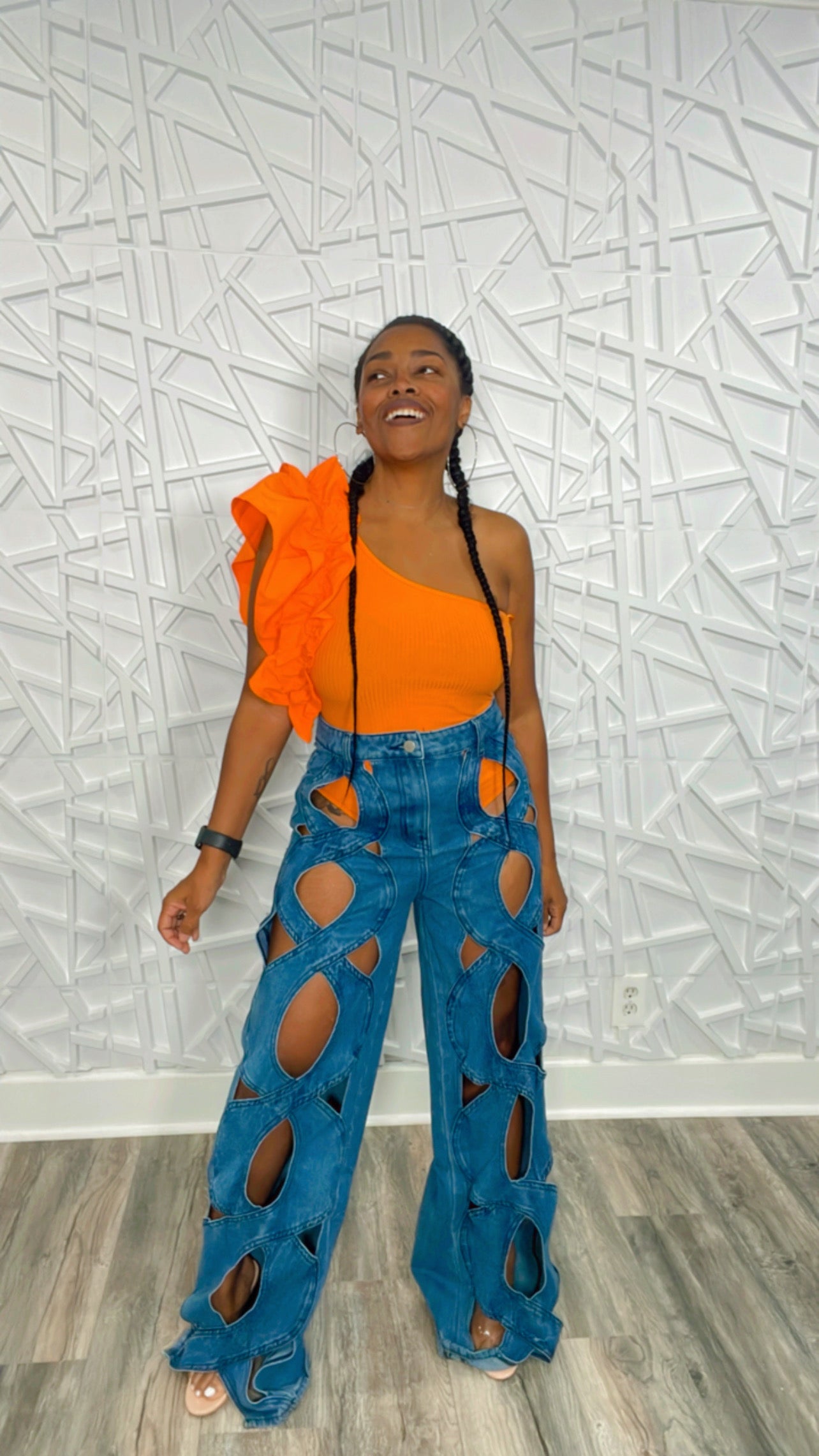 Pretty Hole in One Denim Jeans