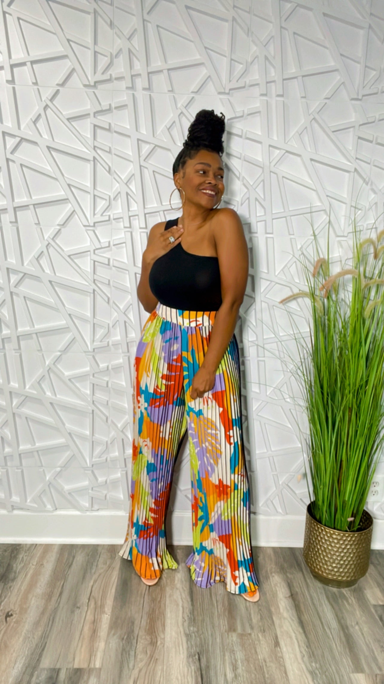 The Ida Pants (Lavender/White)