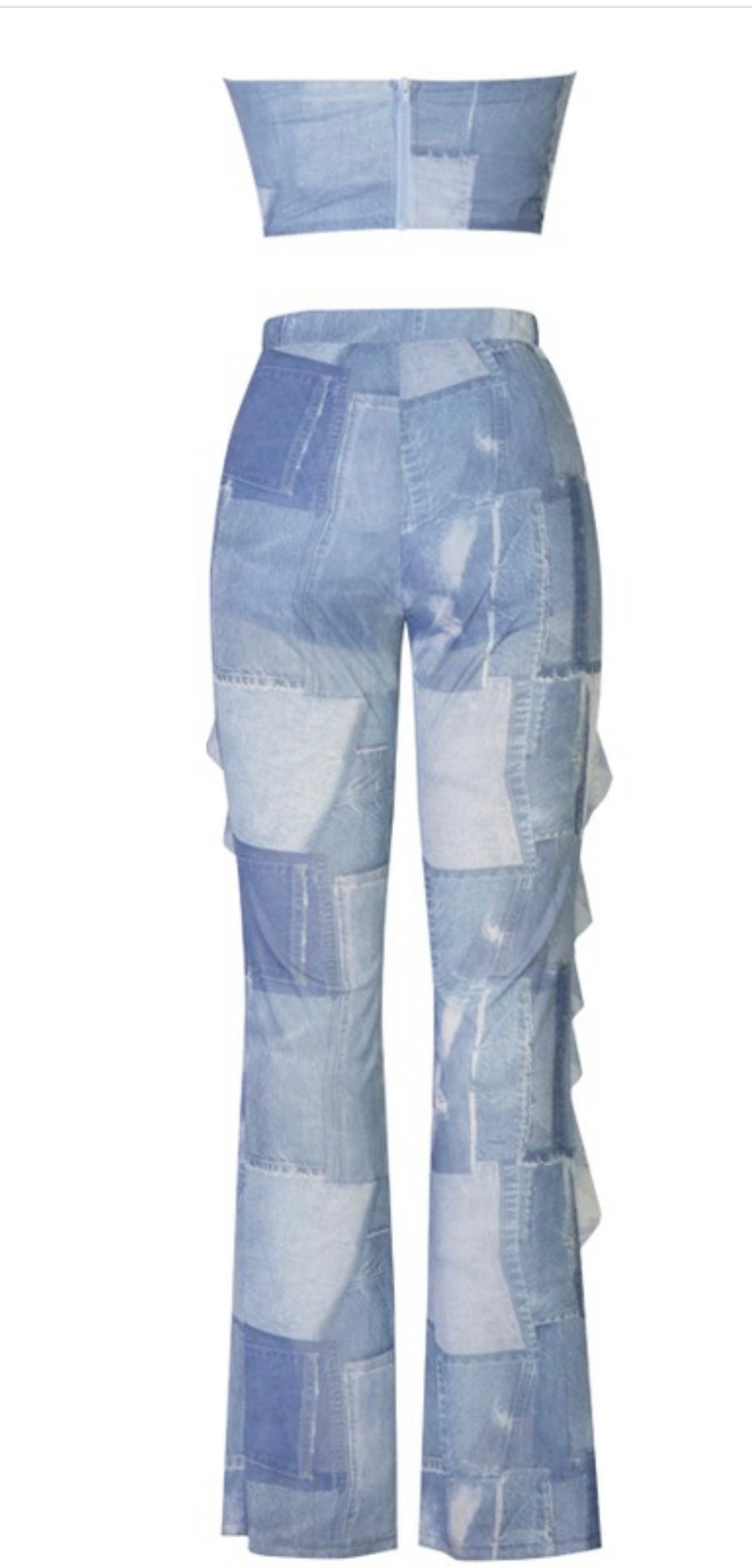 Pretty in the Denim in the Patchwork Piece Set