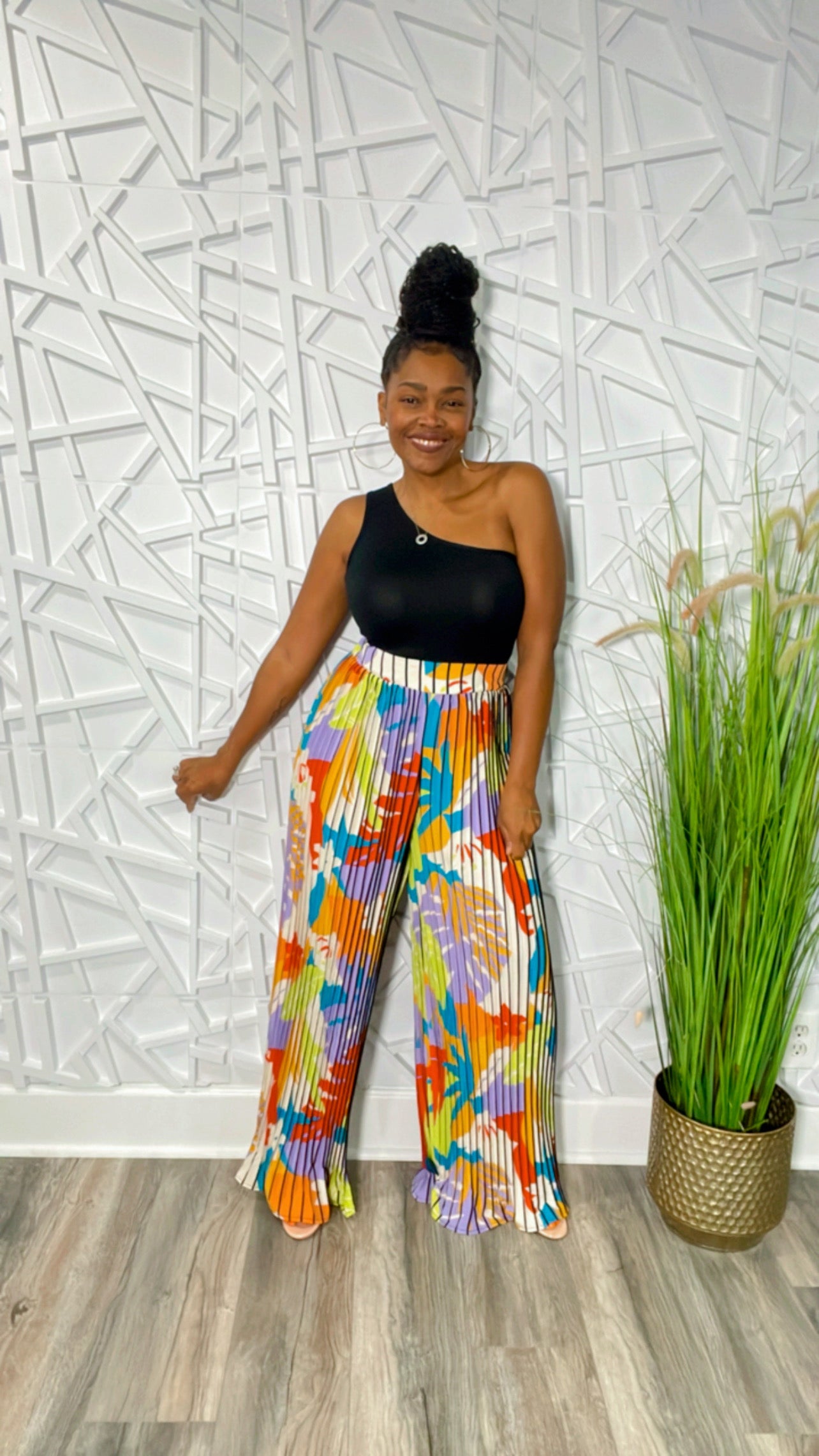 The Ida Pants (Lavender/White)