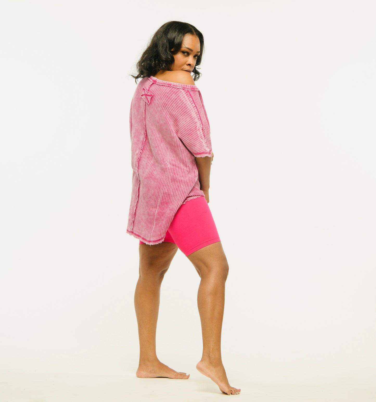 Comfy in the Comfy Biker Short Set (Ash Pink)