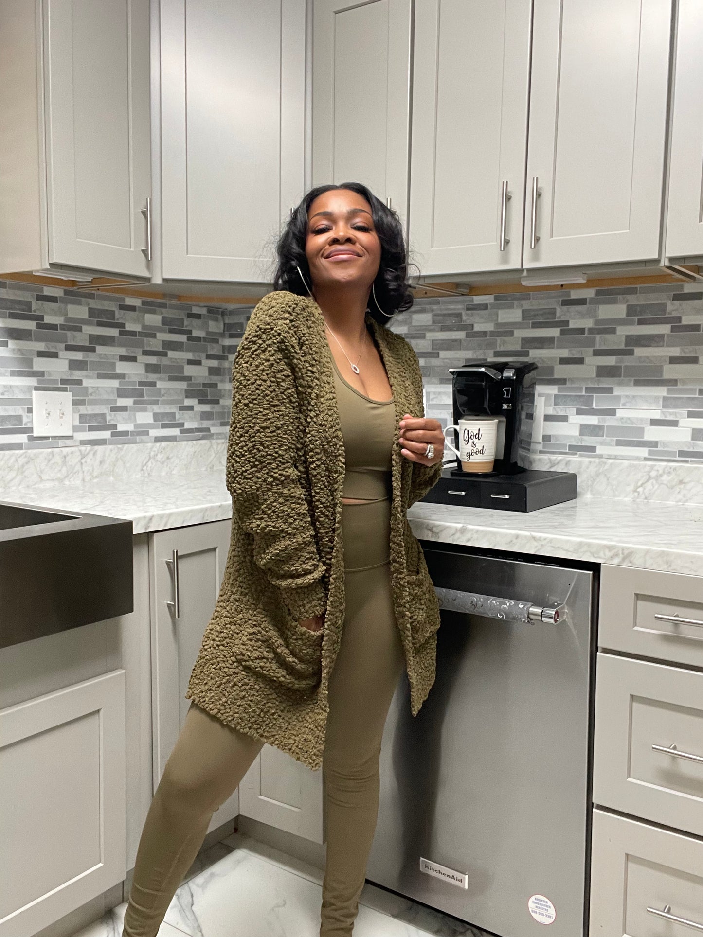 Cozy in Love 3 Piece Set (Dusty Olive)
