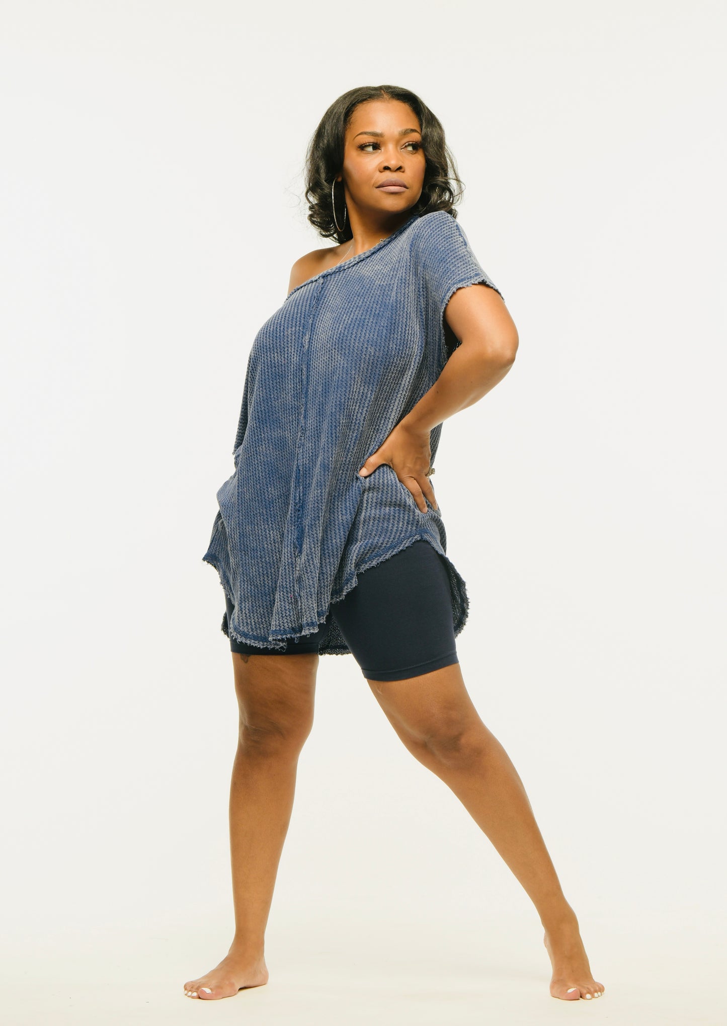 Comfy in the Comfy Biker Short Set (Navy)