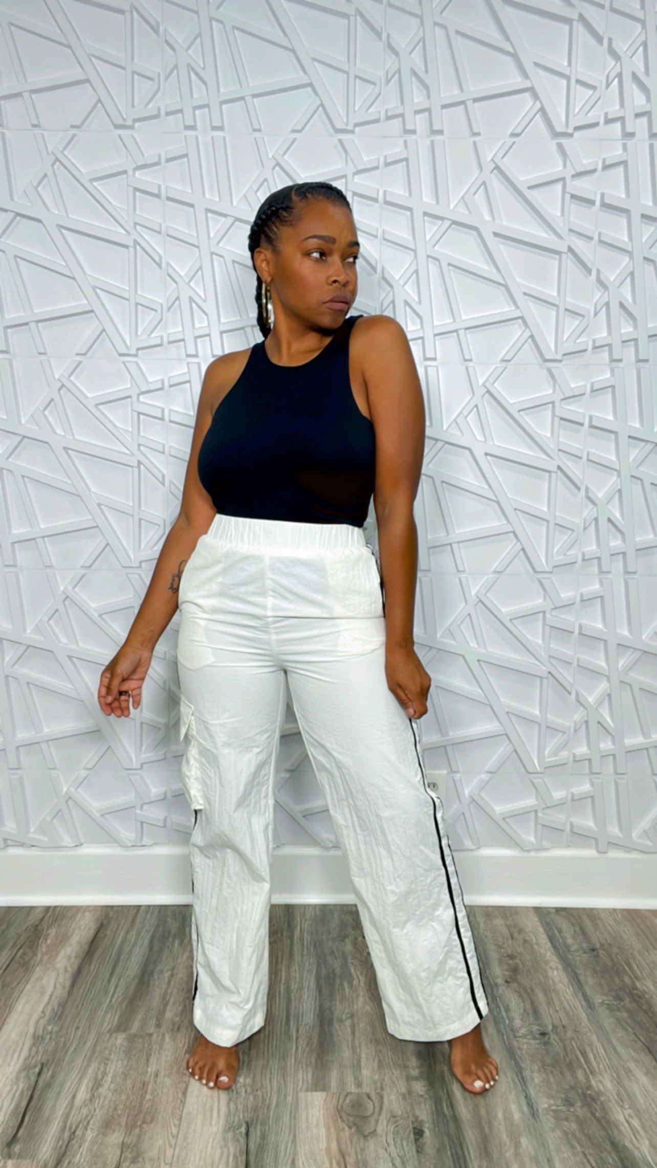 Pretty in the Cargo Striped Pants