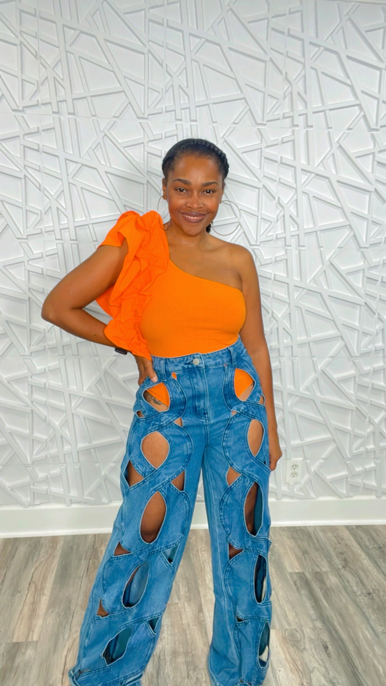 Pretty Hole in One Denim Jeans