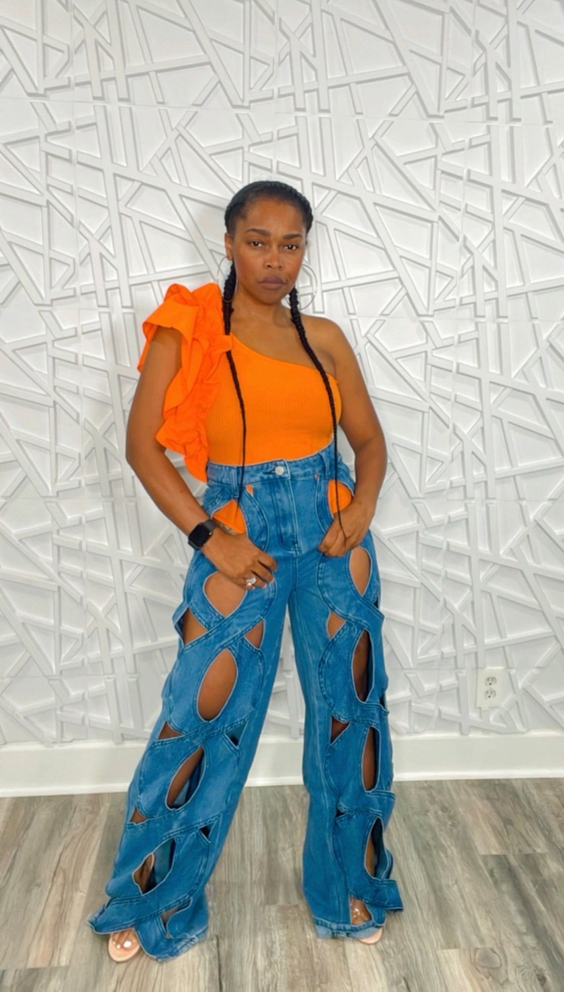 Pretty Hole in One Denim Jeans