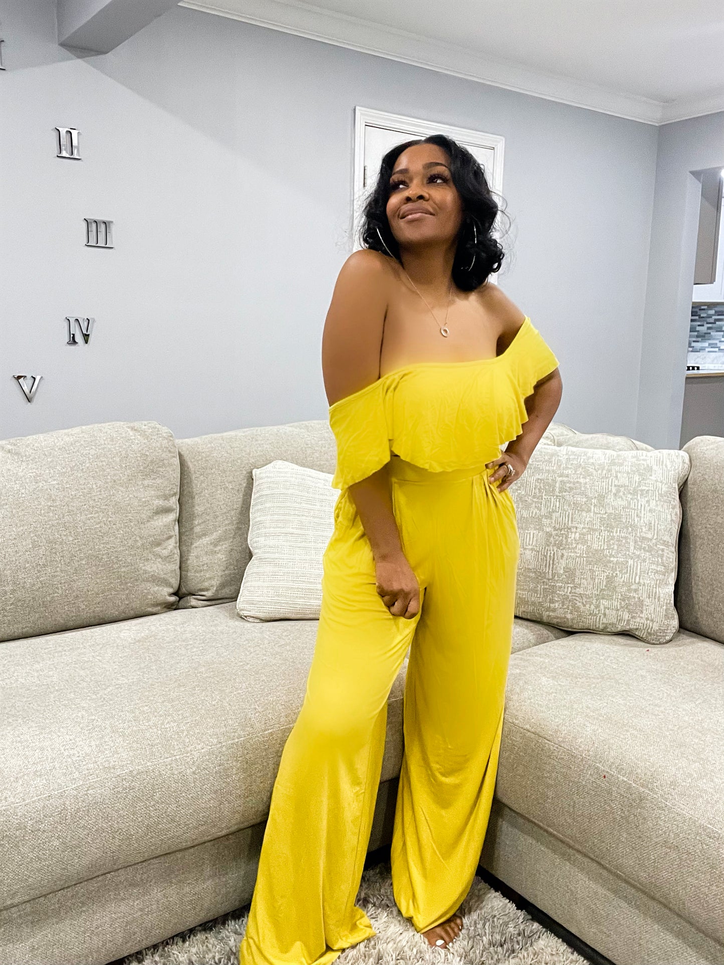 Off the Shoulder Crop Set