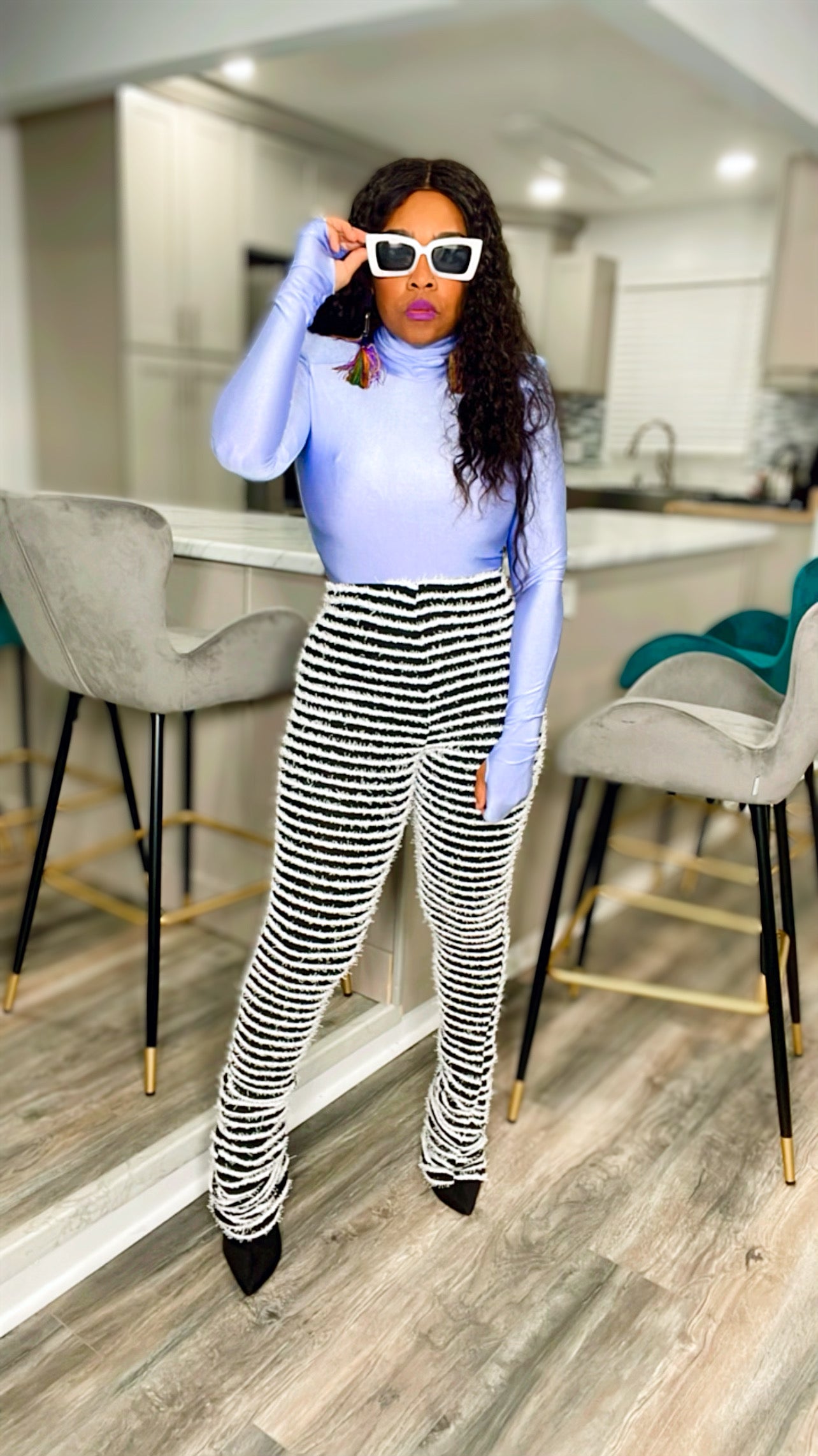 Purple & Pretty Padded Bodysuit