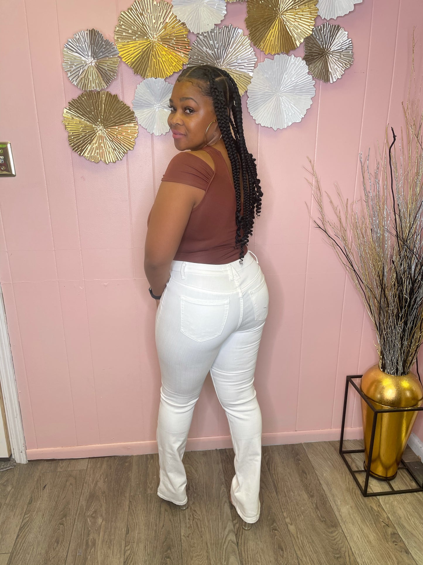 Pretty Coffee Brown Bodysuit