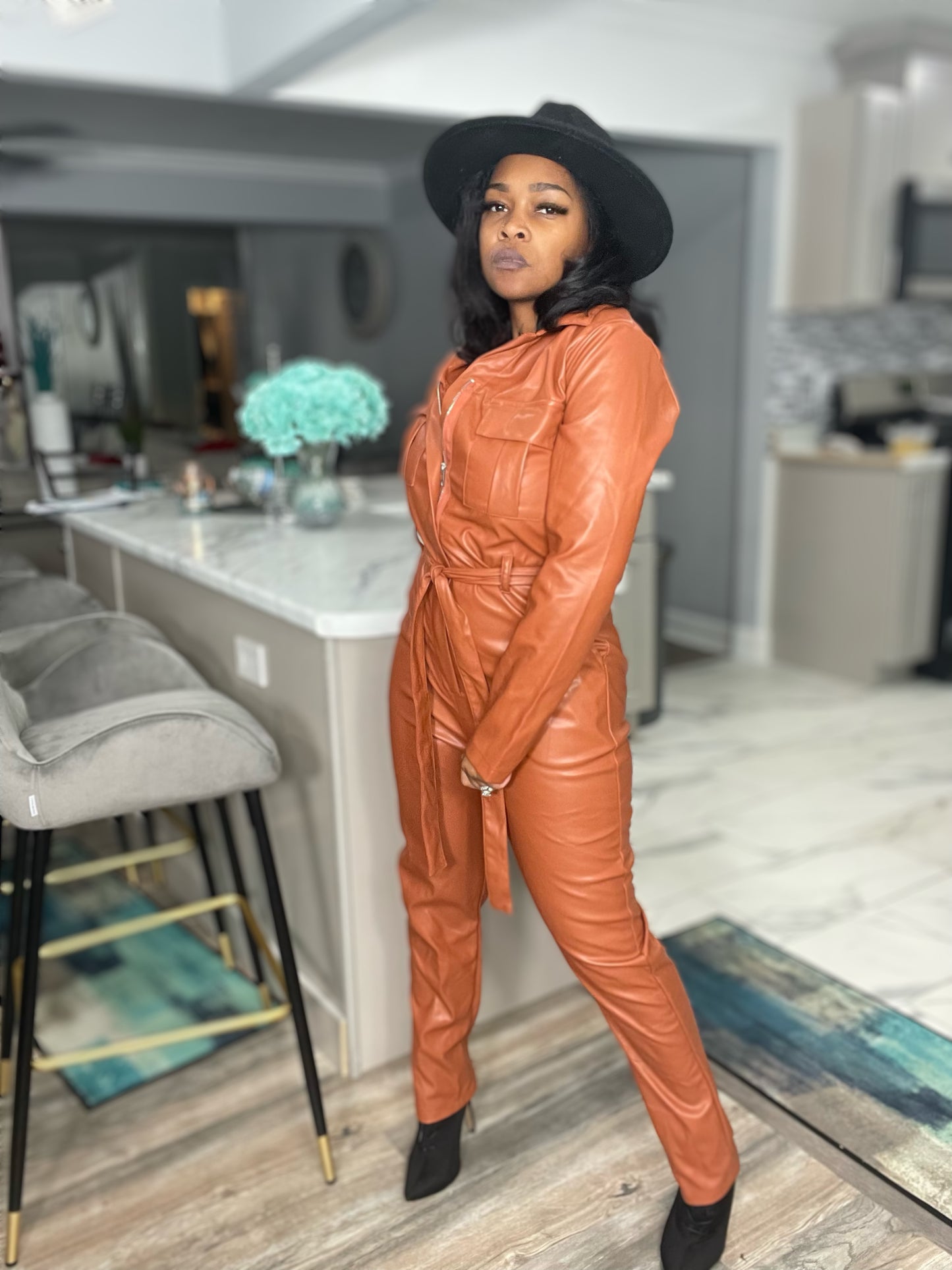 Leather Me Pretty Jumpsuit