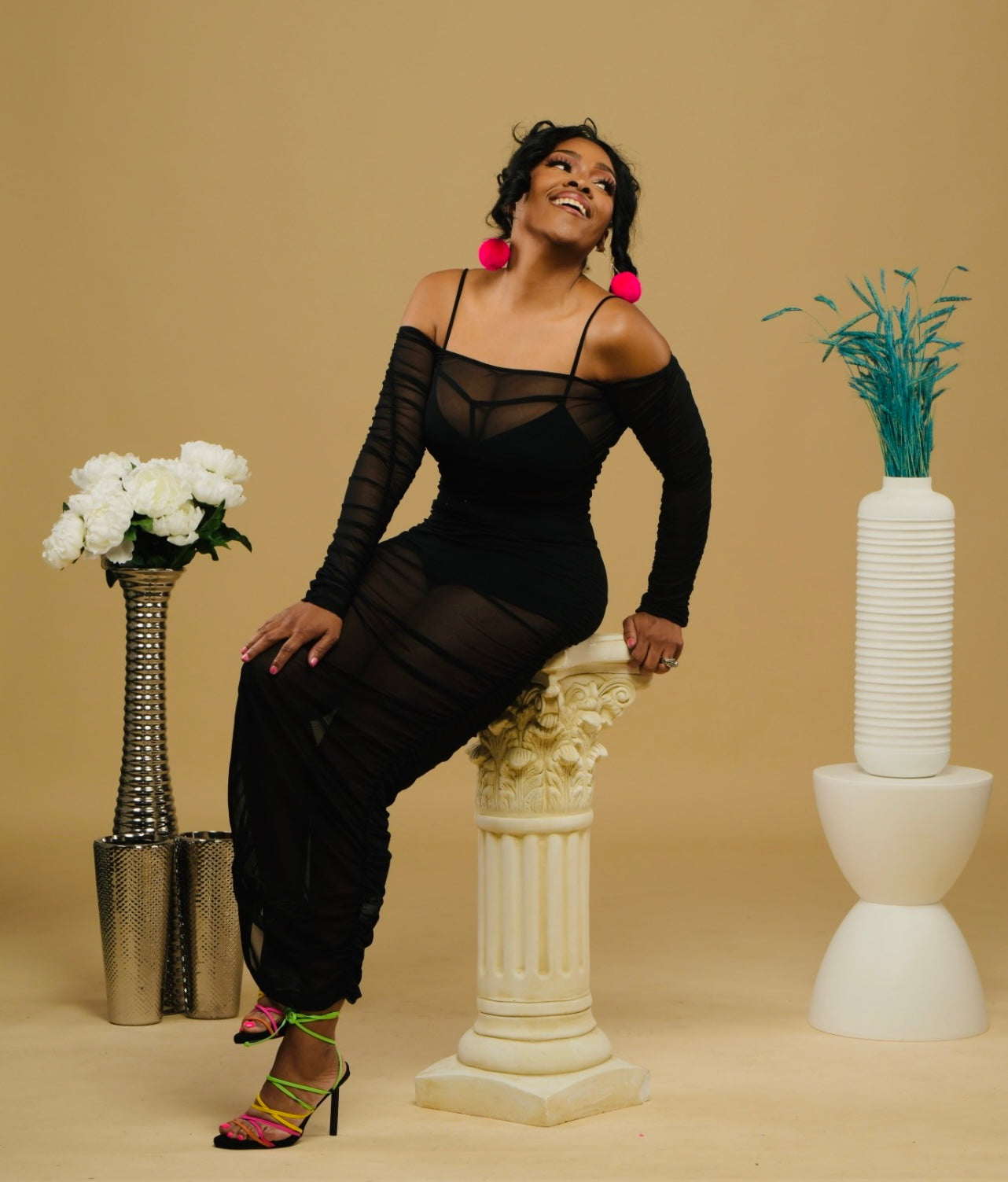 Sheering in the Spring Maxi Dress (3 pcs)