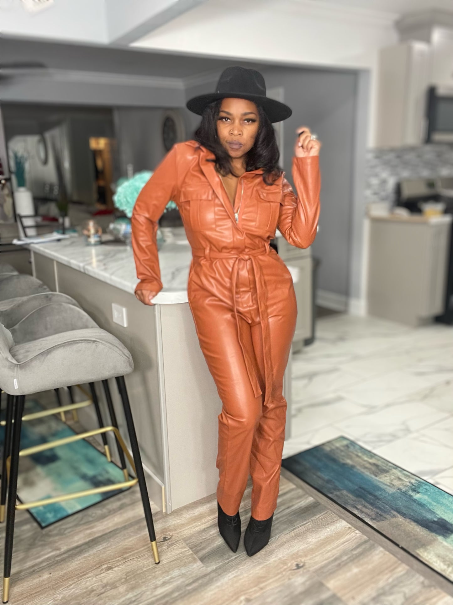 Leather Me Pretty Jumpsuit