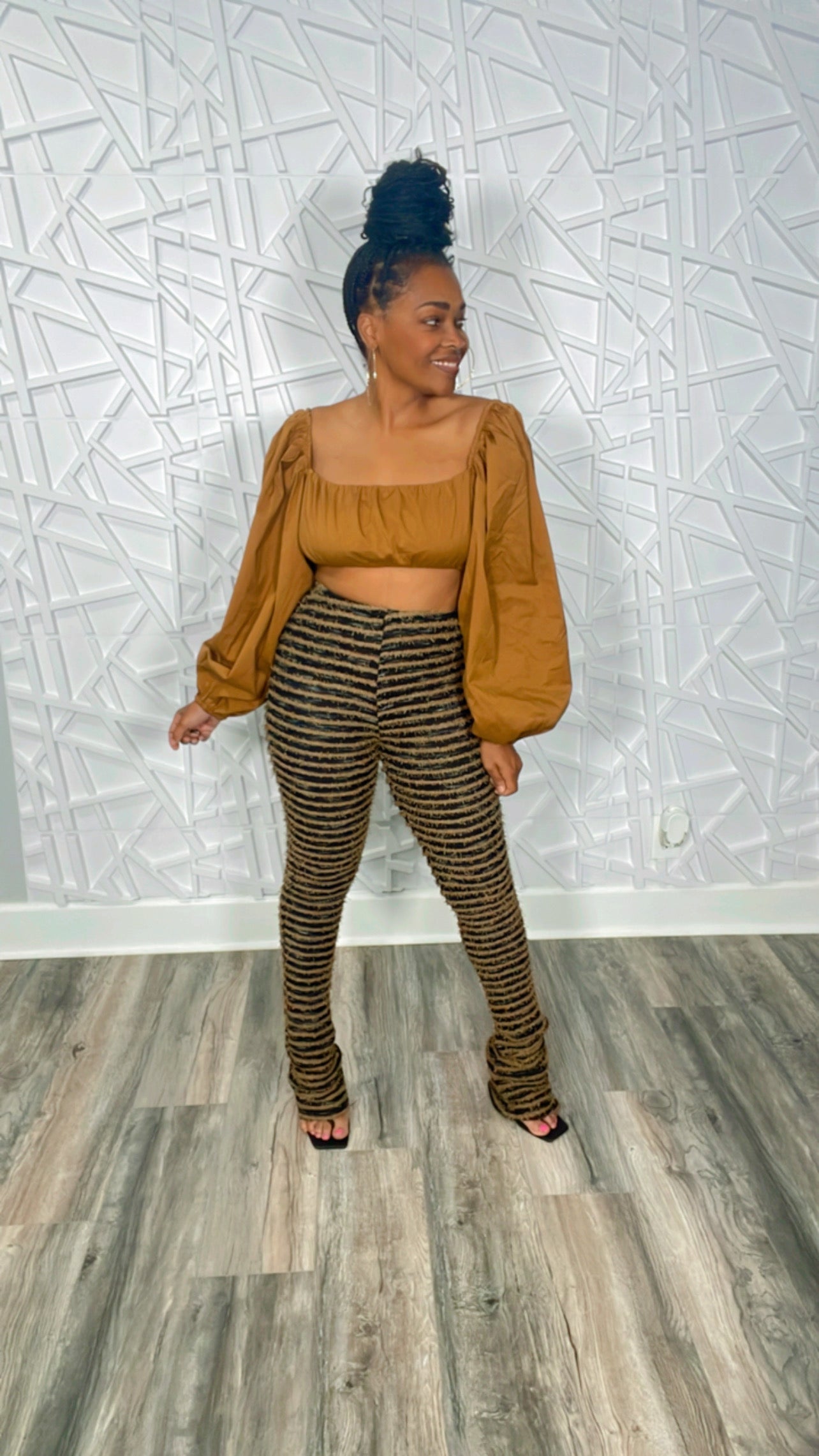 Dripping in Caramel Pretty Crop Top