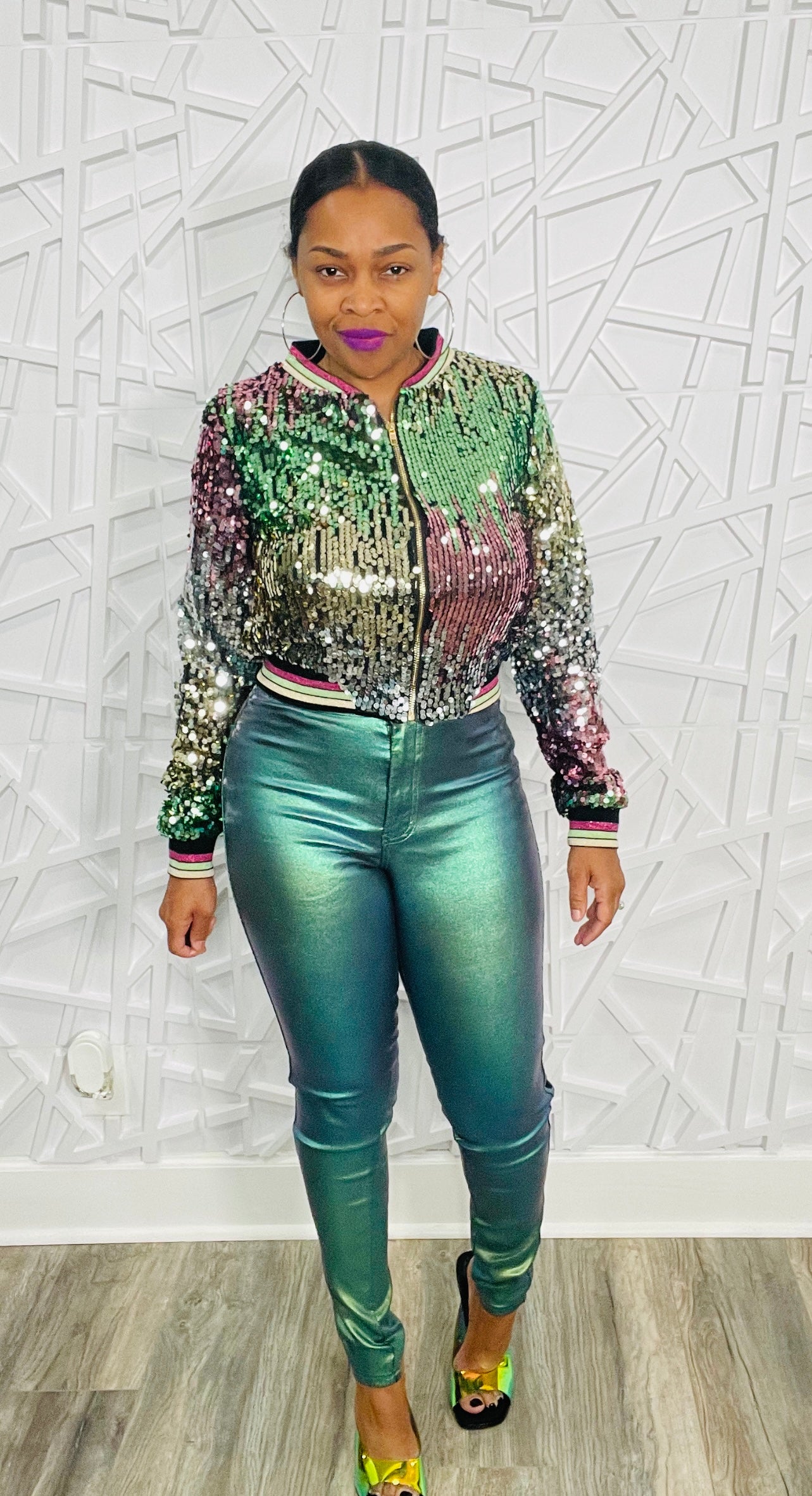 Mardi in the Gras Sequin Jacket