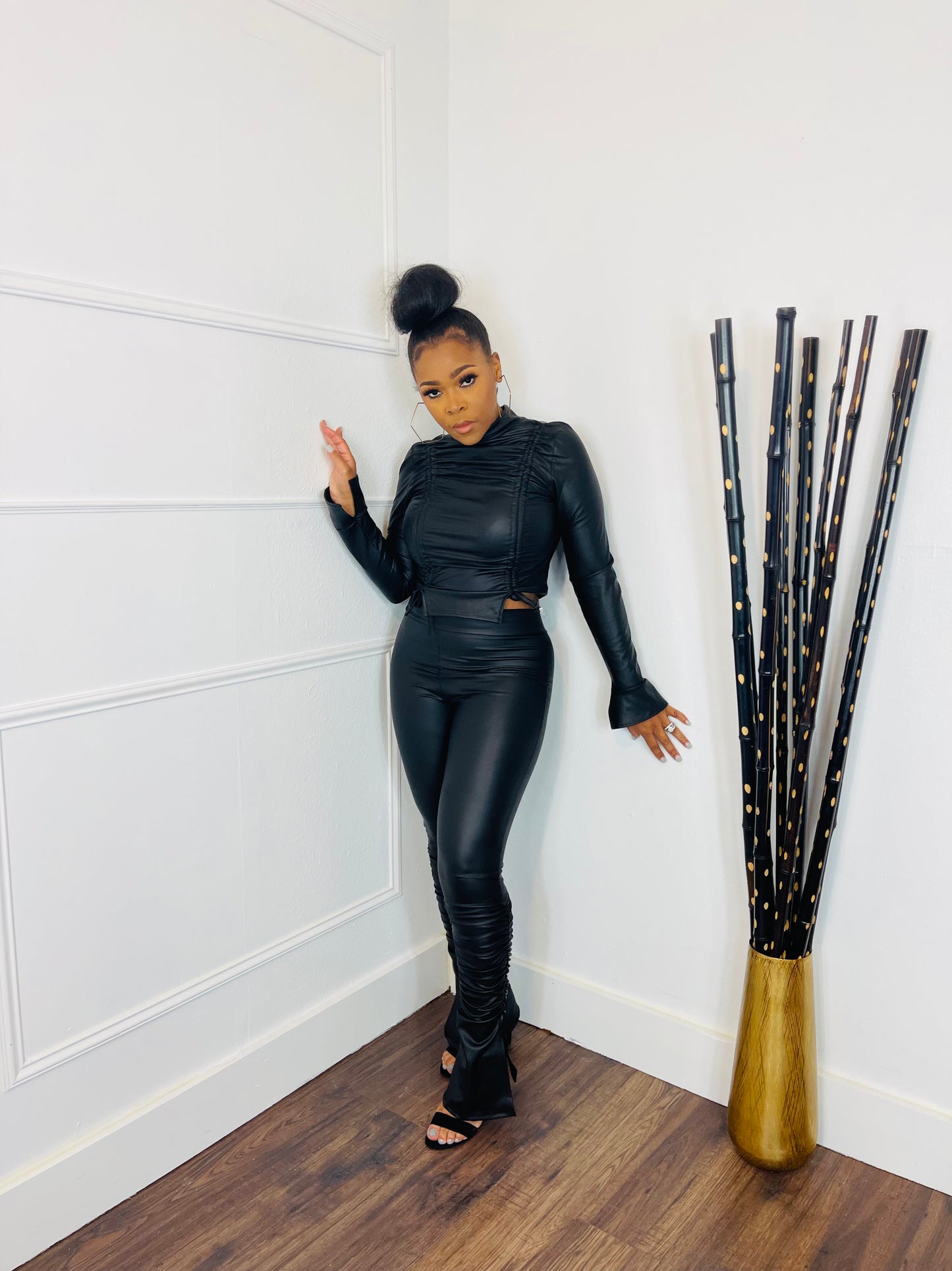 Fierce & Pretty Faux Leather 2 piece Set