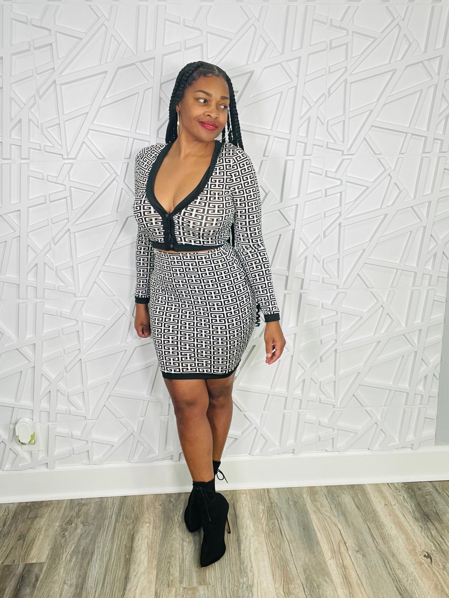 Pretty in Pattern Skirt Set