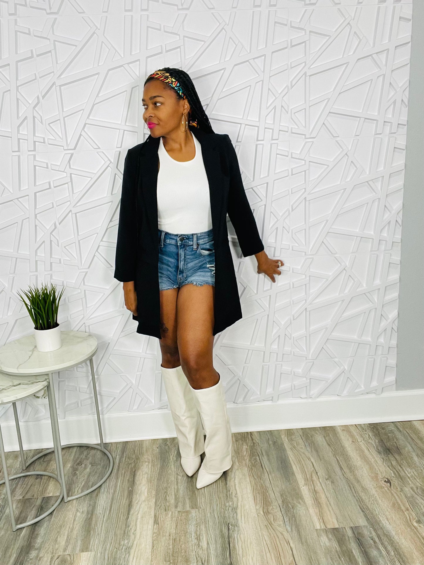 Pretty Black Blazer Boyfriend Jacket