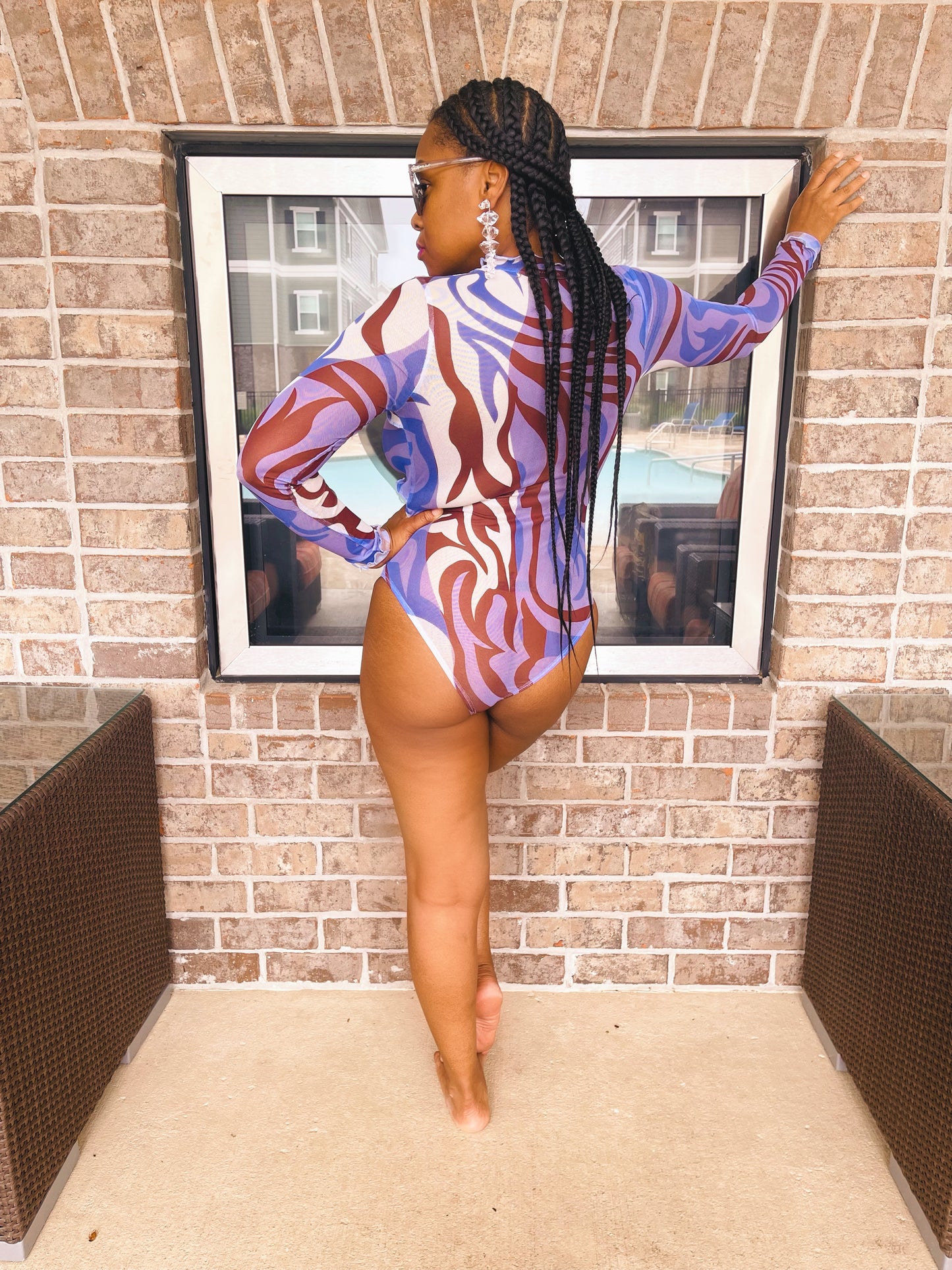 Swirl in Pretty One Piece Swimsuit