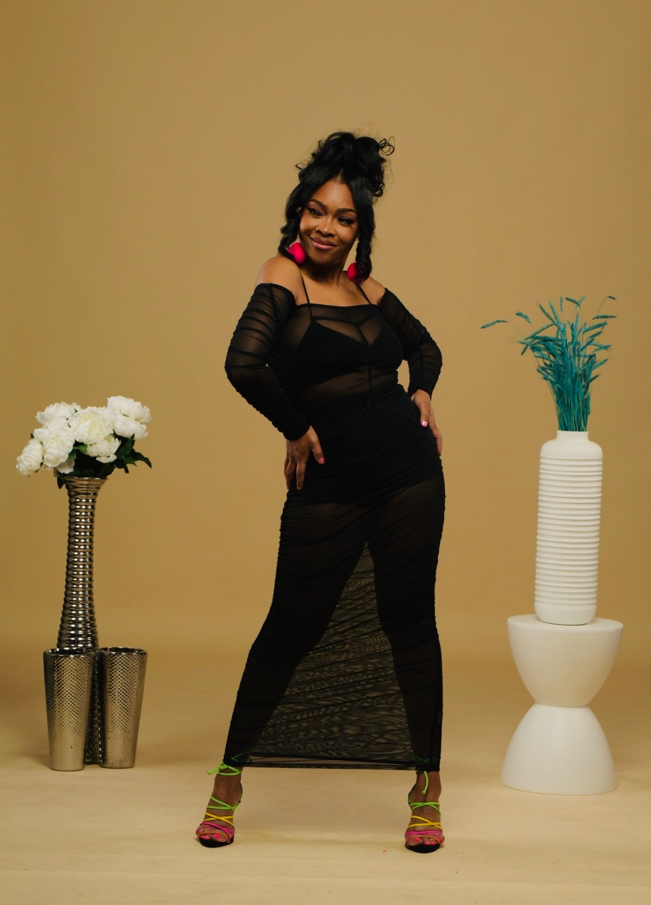 Sheering in the Spring Maxi Dress (3 pcs)