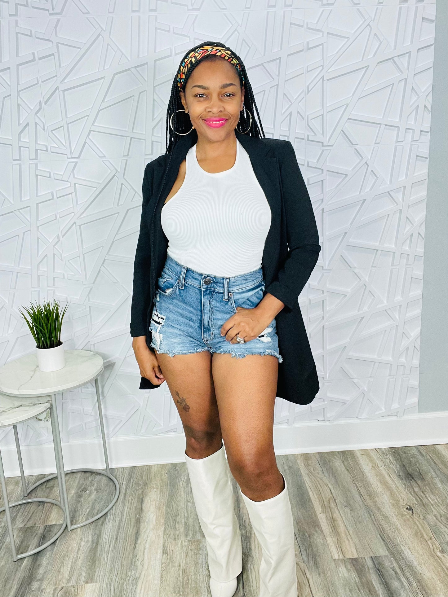 Pretty Black Blazer Boyfriend Jacket