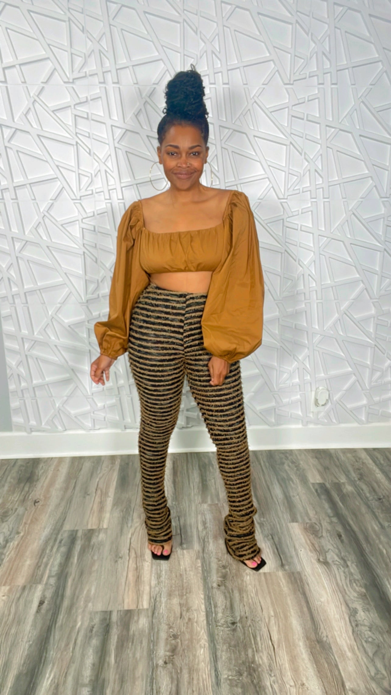 Dripping in Caramel Pretty Crop Top