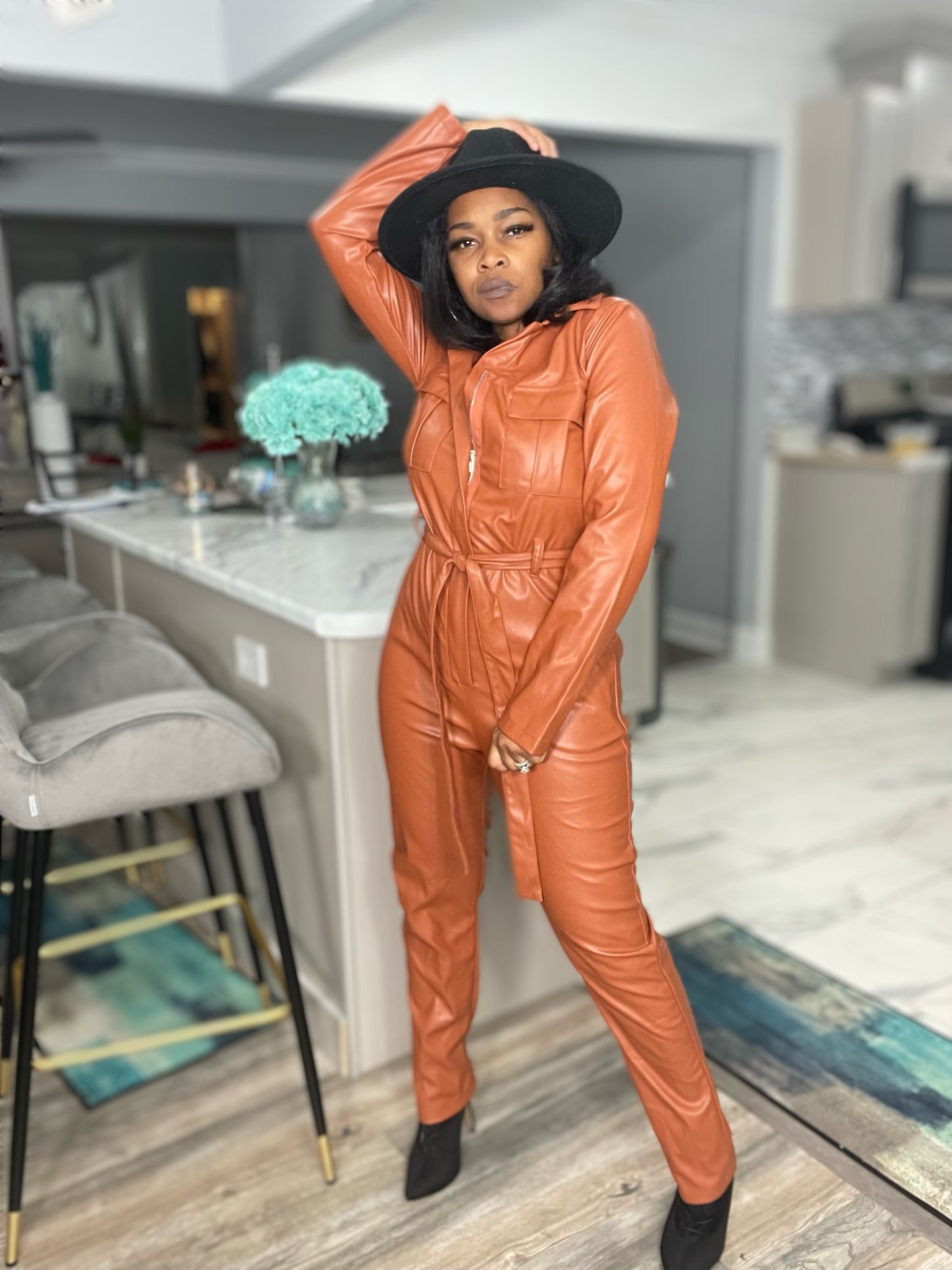 Leather Me Pretty Jumpsuit