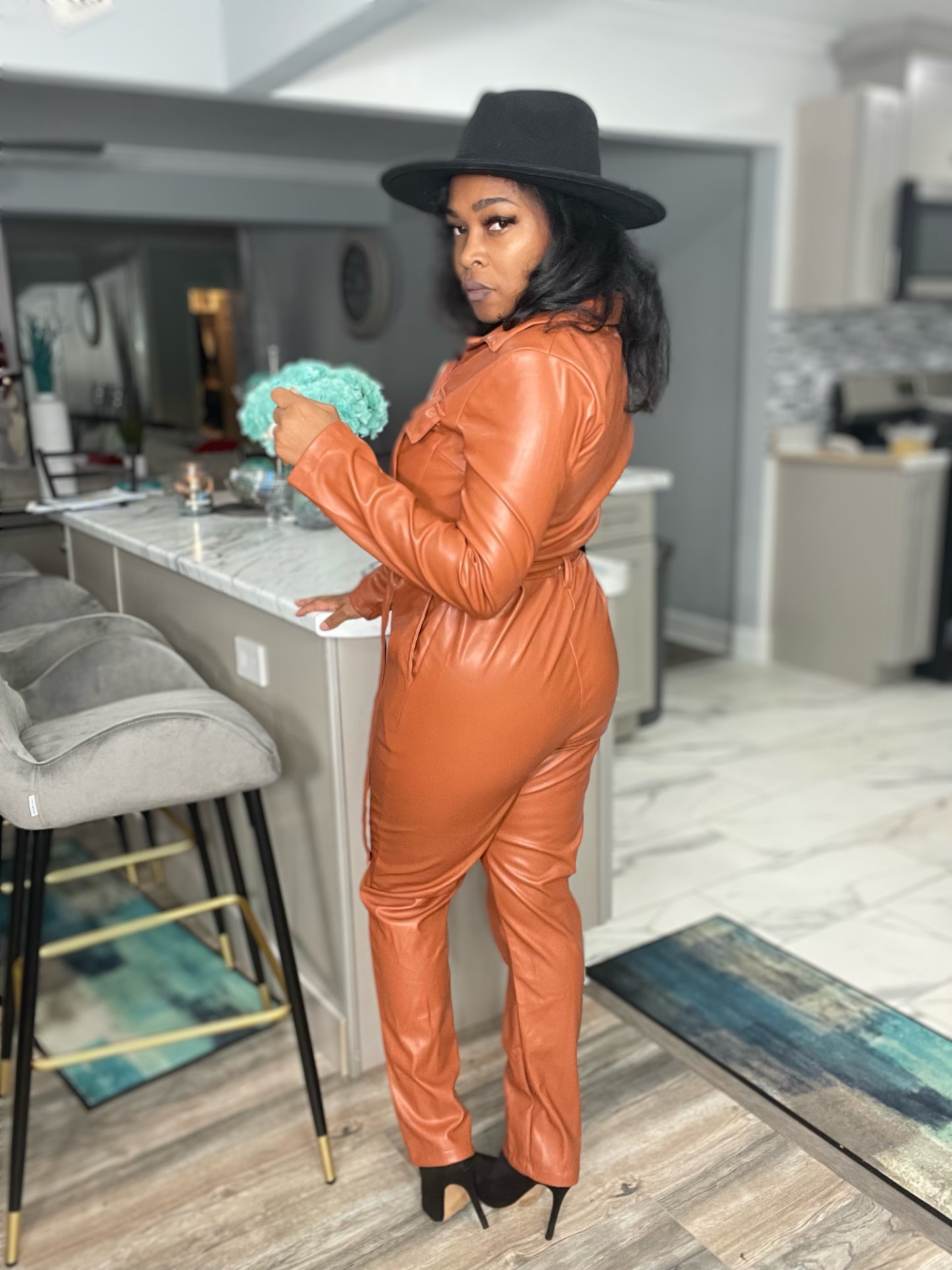Leather Me Pretty Jumpsuit