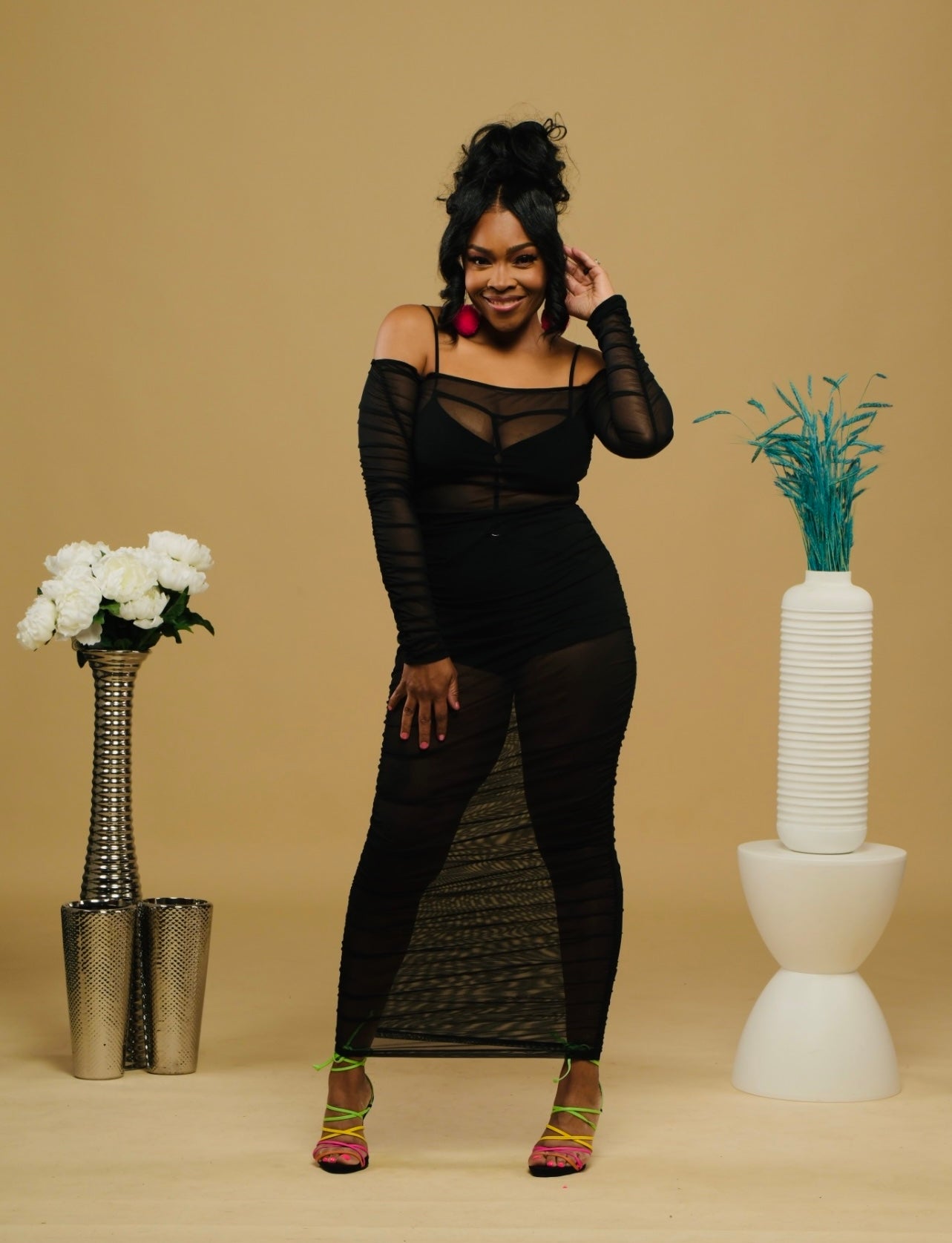 Sheering in the Spring Maxi Dress (3 pcs)