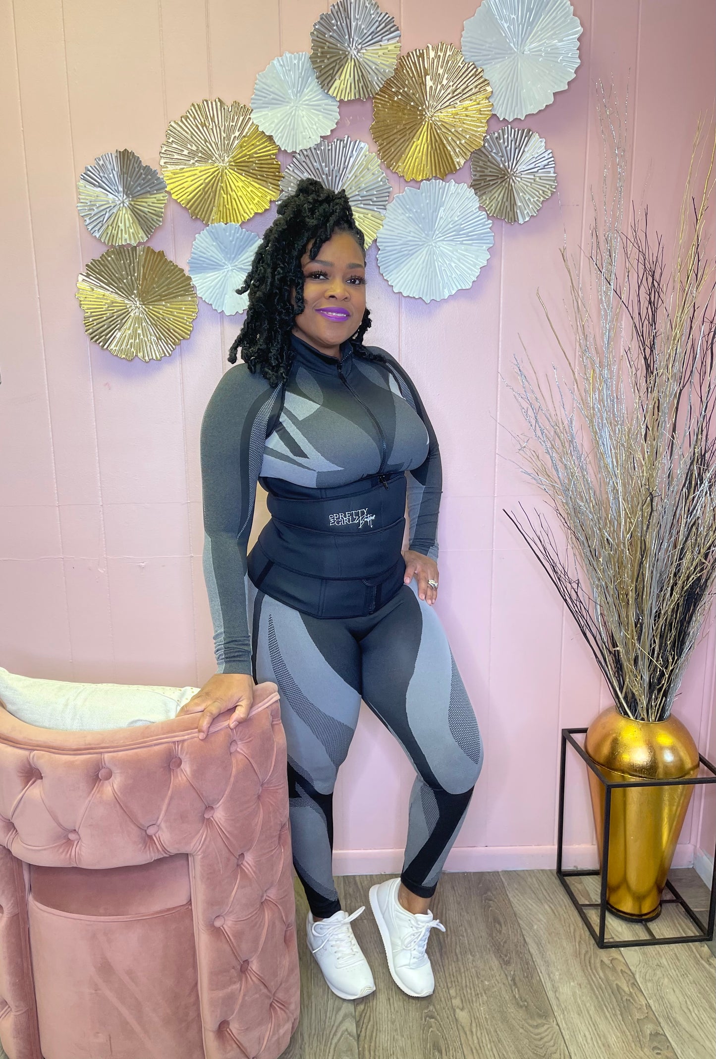 Pretty Girlz Workout too Sweat Belt up to size 3X