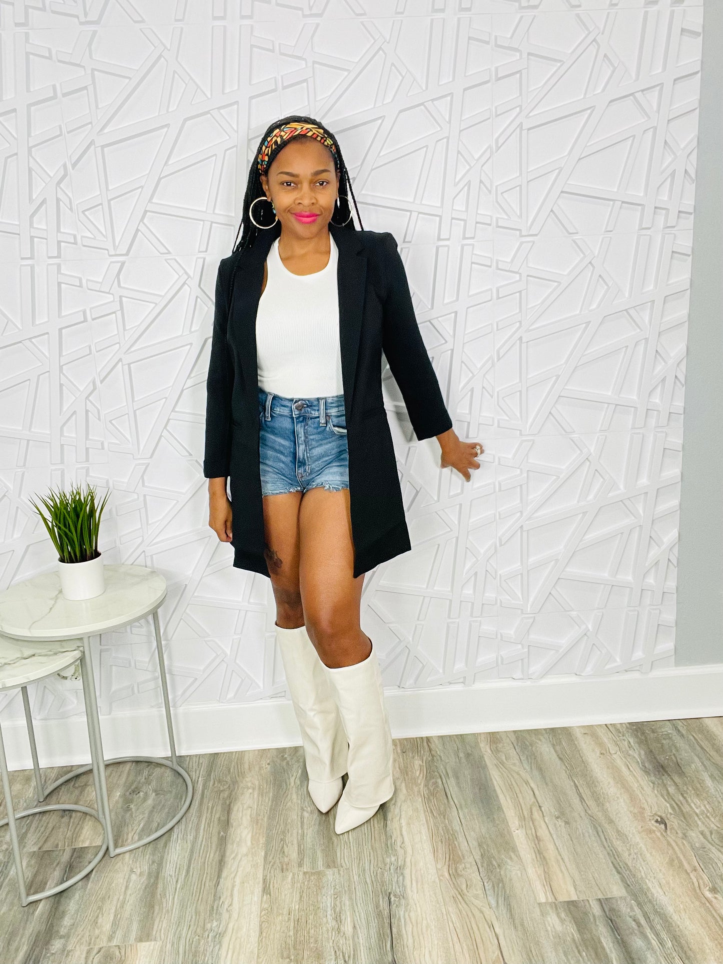 Pretty Black Blazer Boyfriend Jacket