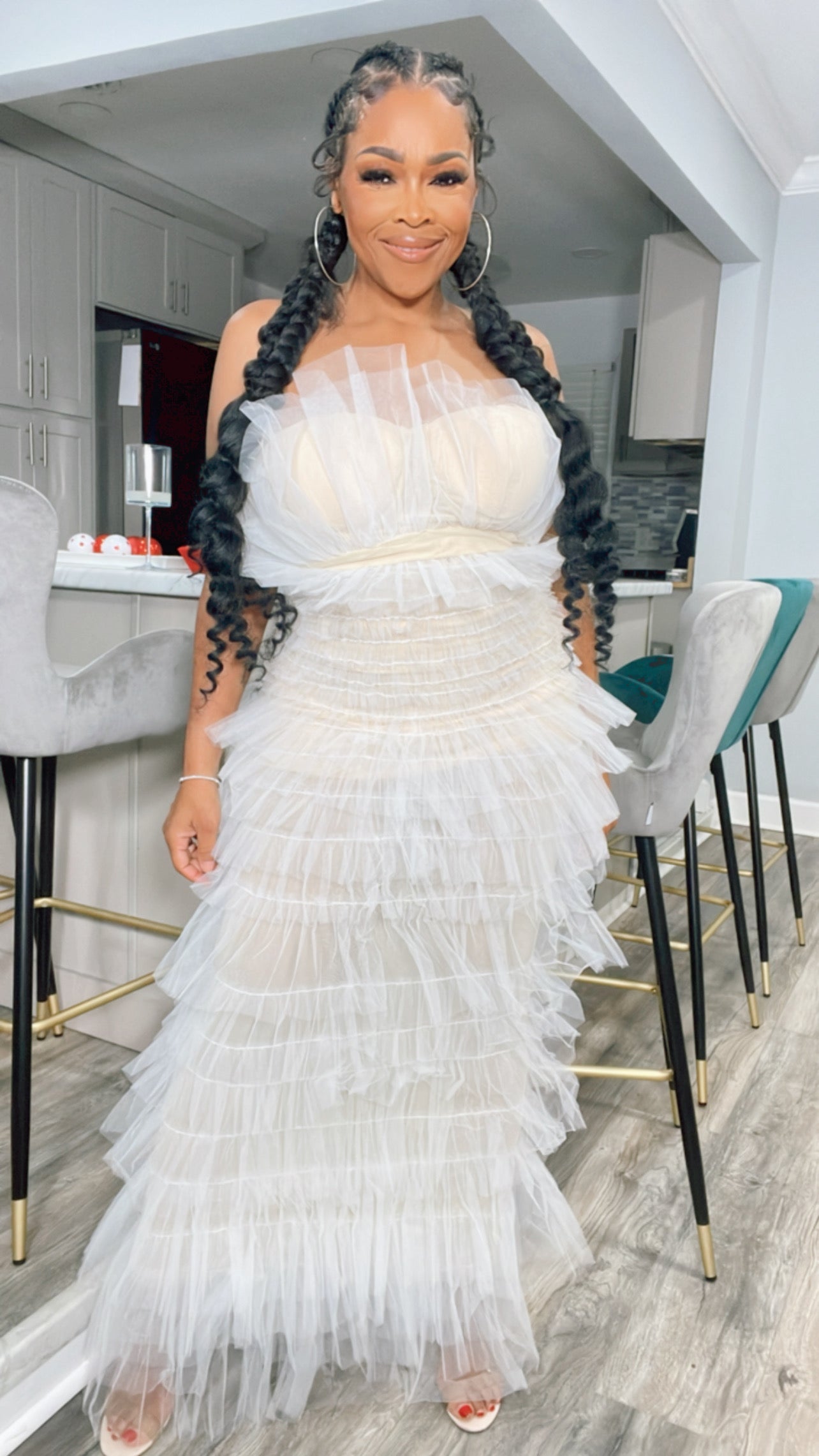 Elegance in Pretty Tulle Dress (2 Colors)
